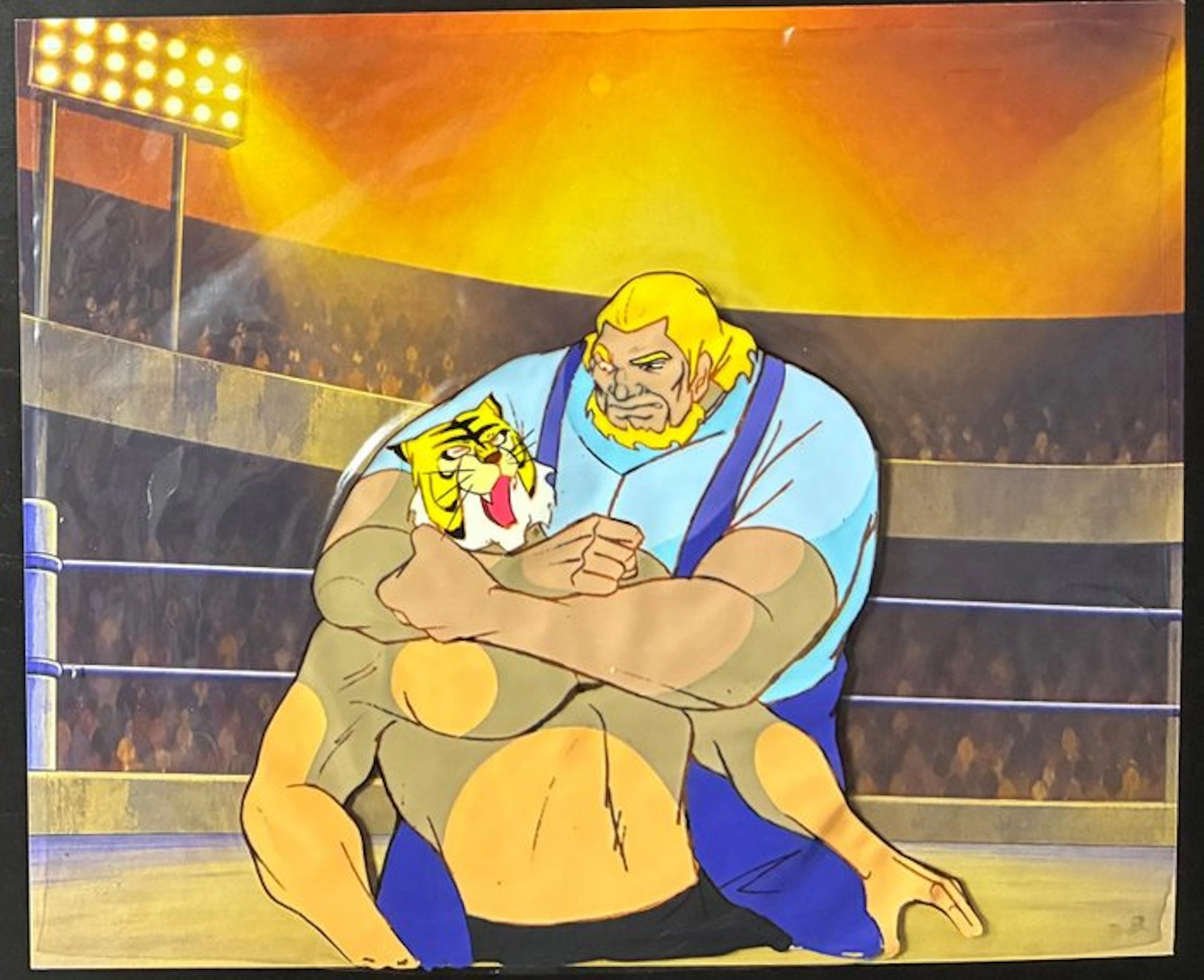 Toei Animation - 1 Acrylic - Tiger Mask - Original Animation Cel - 1969