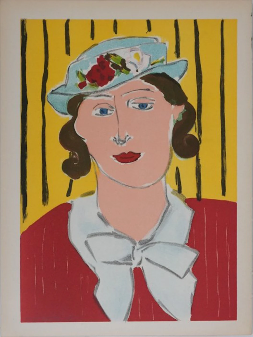 Henri Matisse (1869-1954) - La jeune fille au chapeau bleu