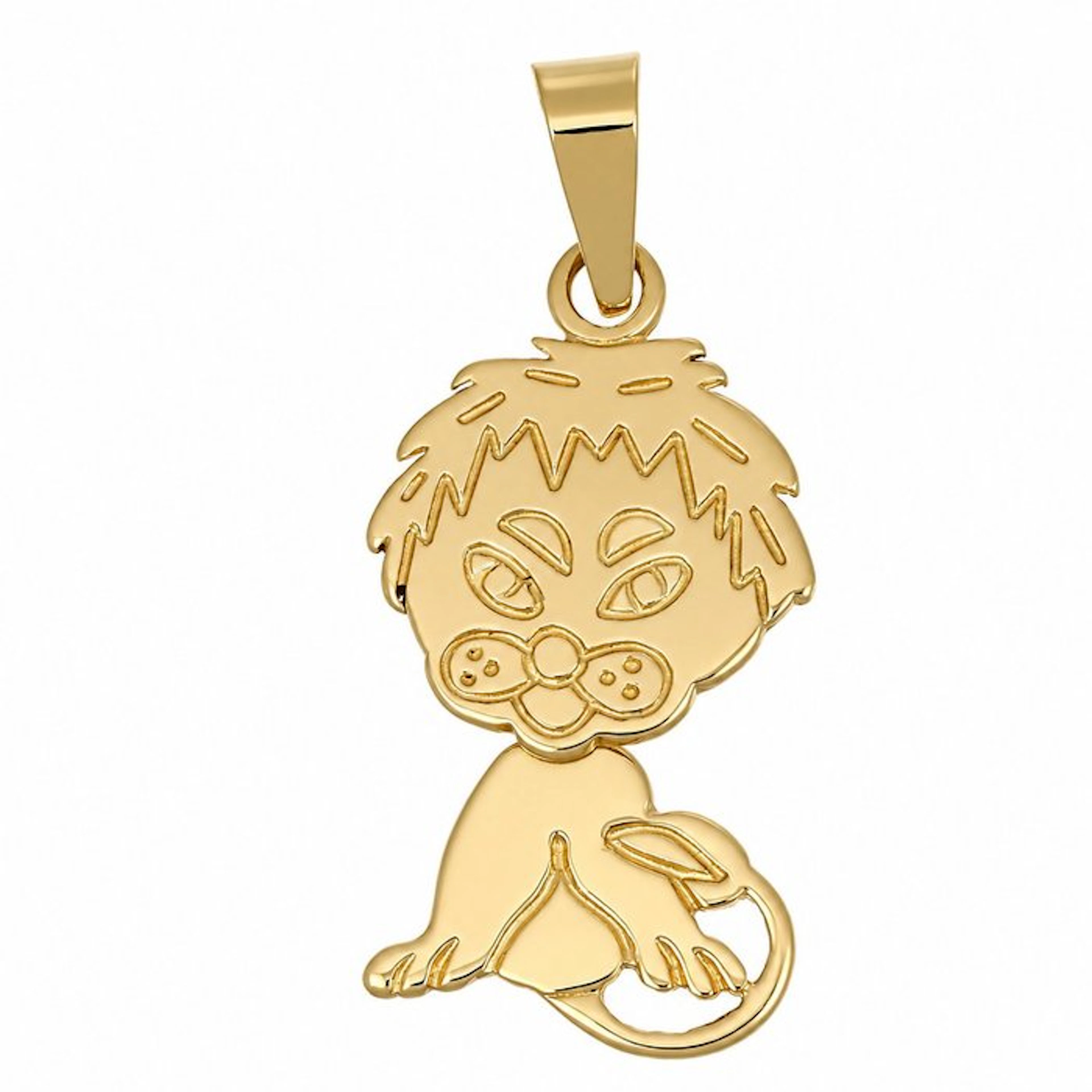 Pendant - 18 kt. Yellow gold - Made in Italy - Handmade