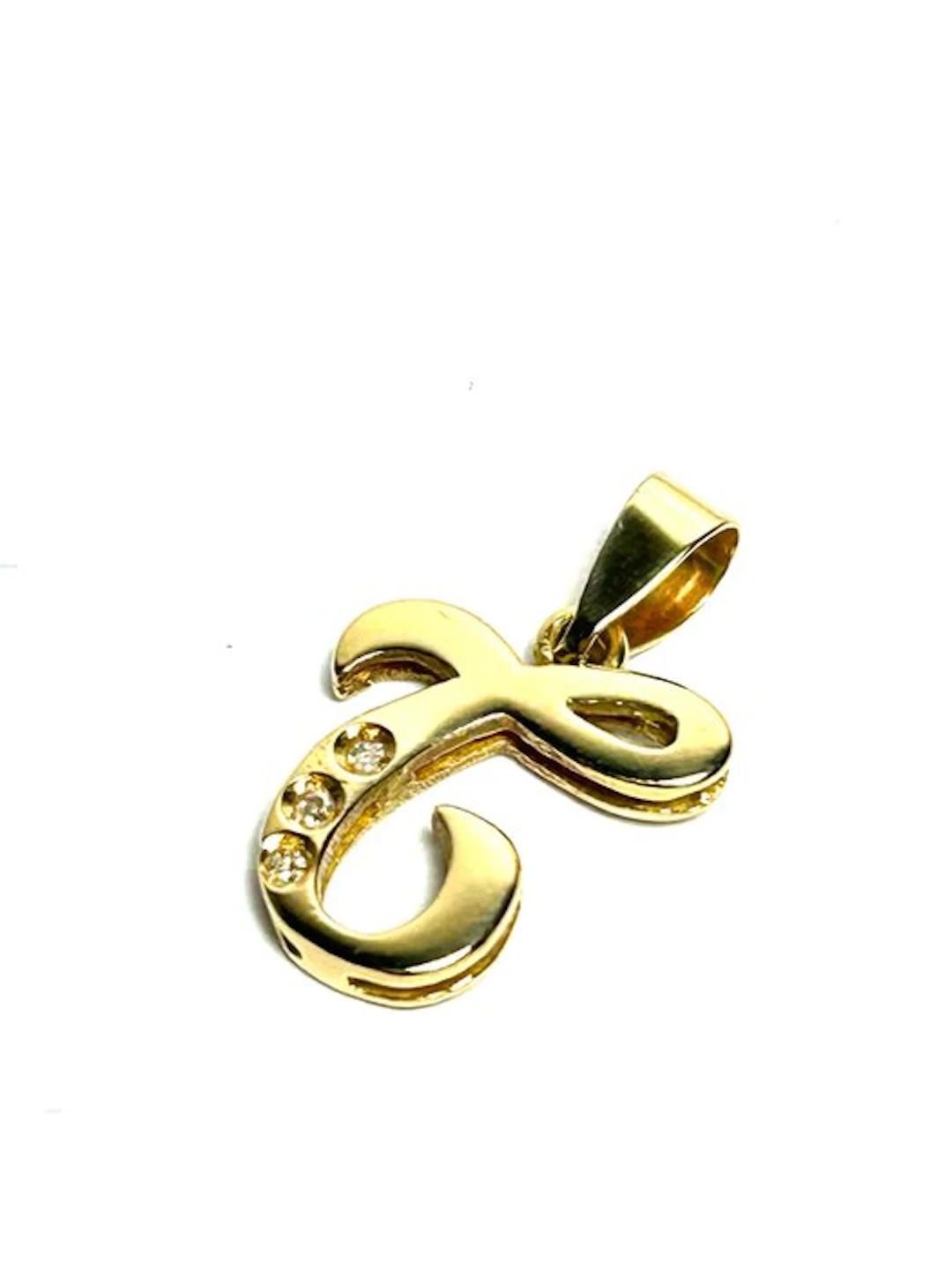 Pendant - 18 kt. Yellow gold - 0.03ct. tw.