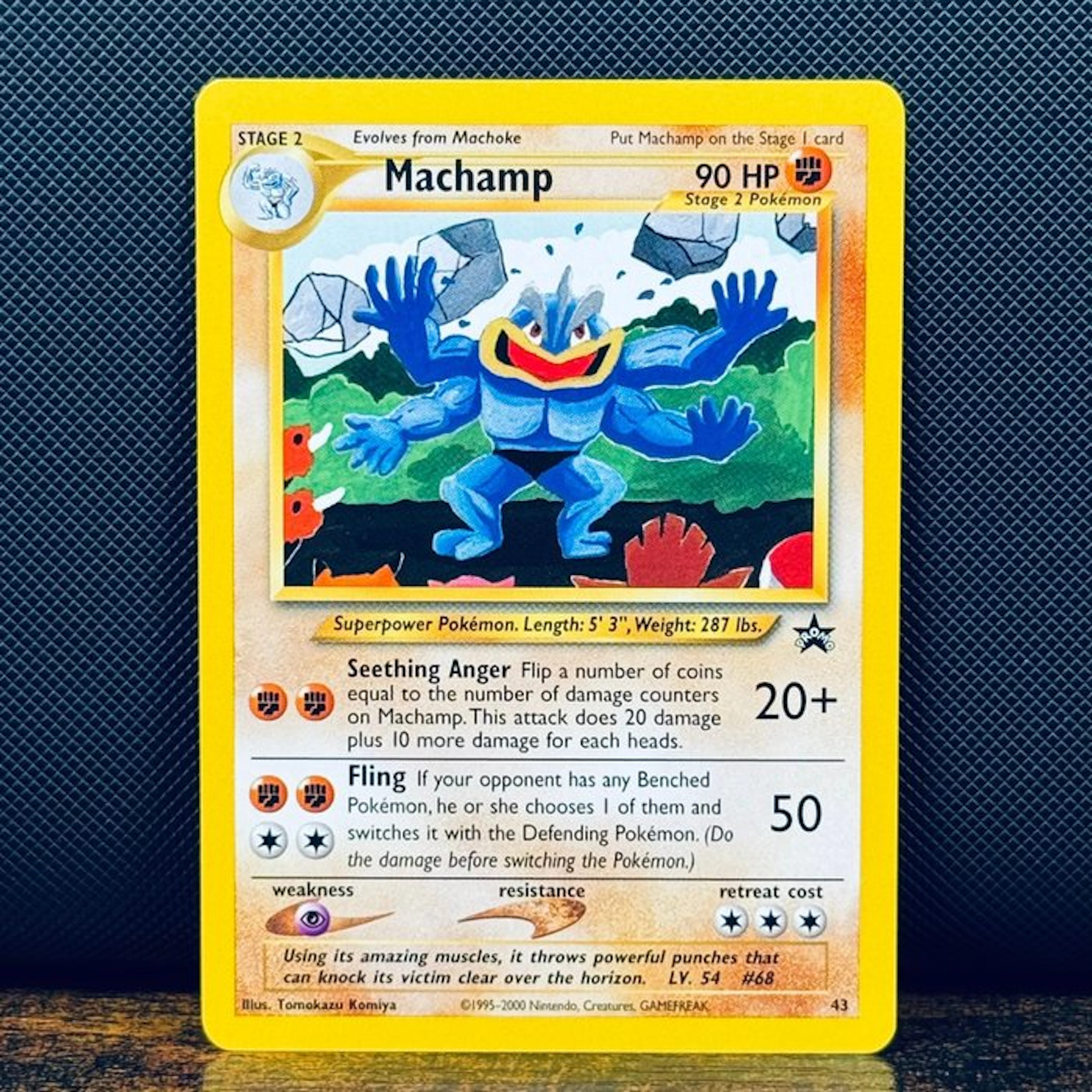 Pokémon Card - Machamp Black Star Promo 43 - Pokémon