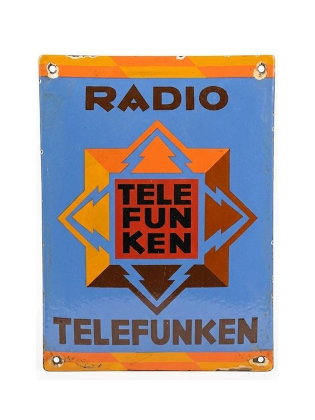 Enamel sign - Telefunken radios
