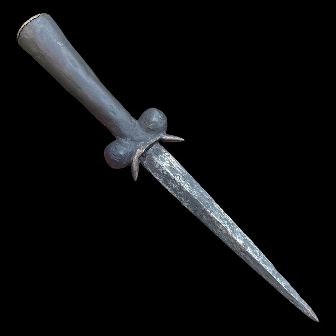 Medieval Rare kidney dagger (bollock dagger) - Rare...