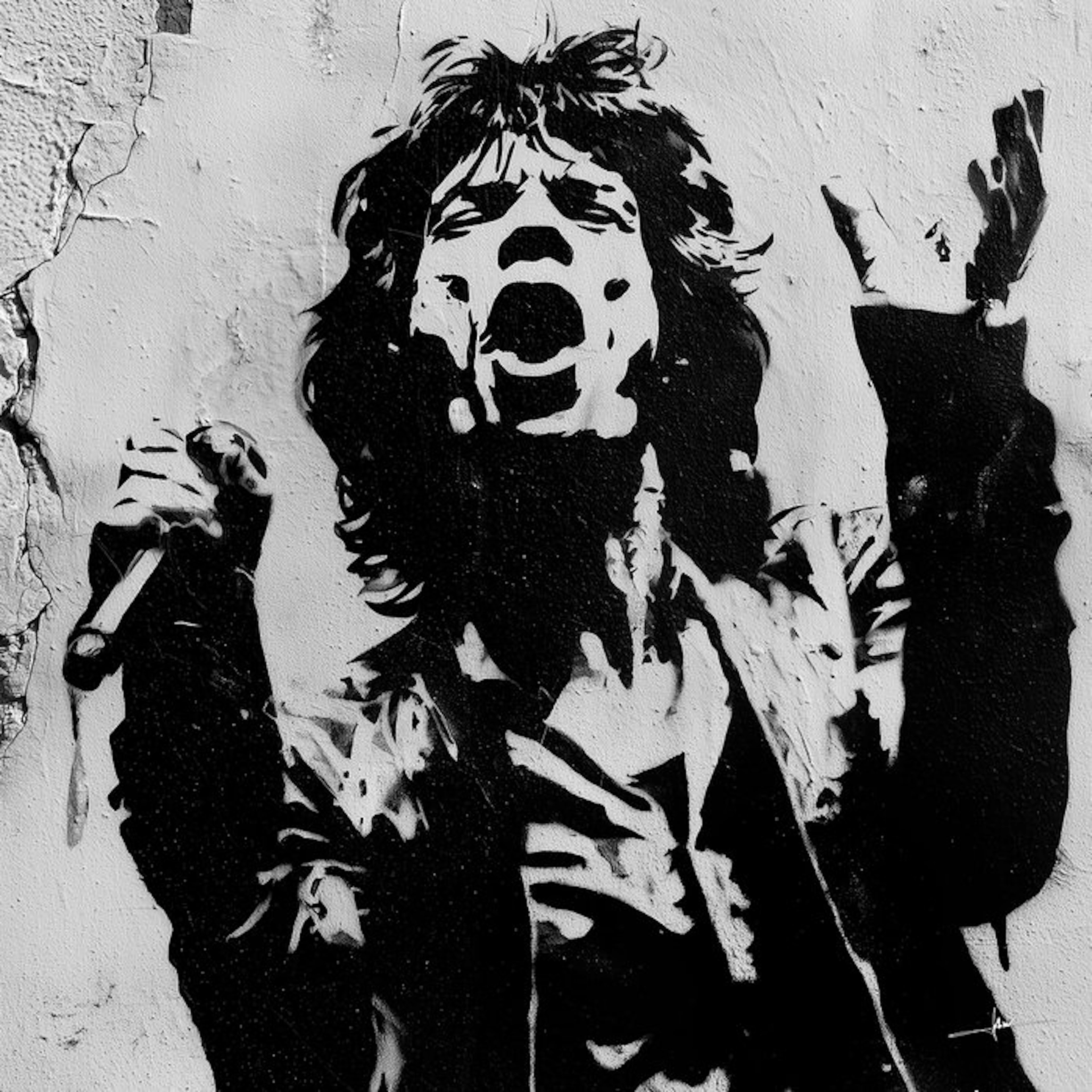 David Law (1967) - Mick Jagger III (Stencil)