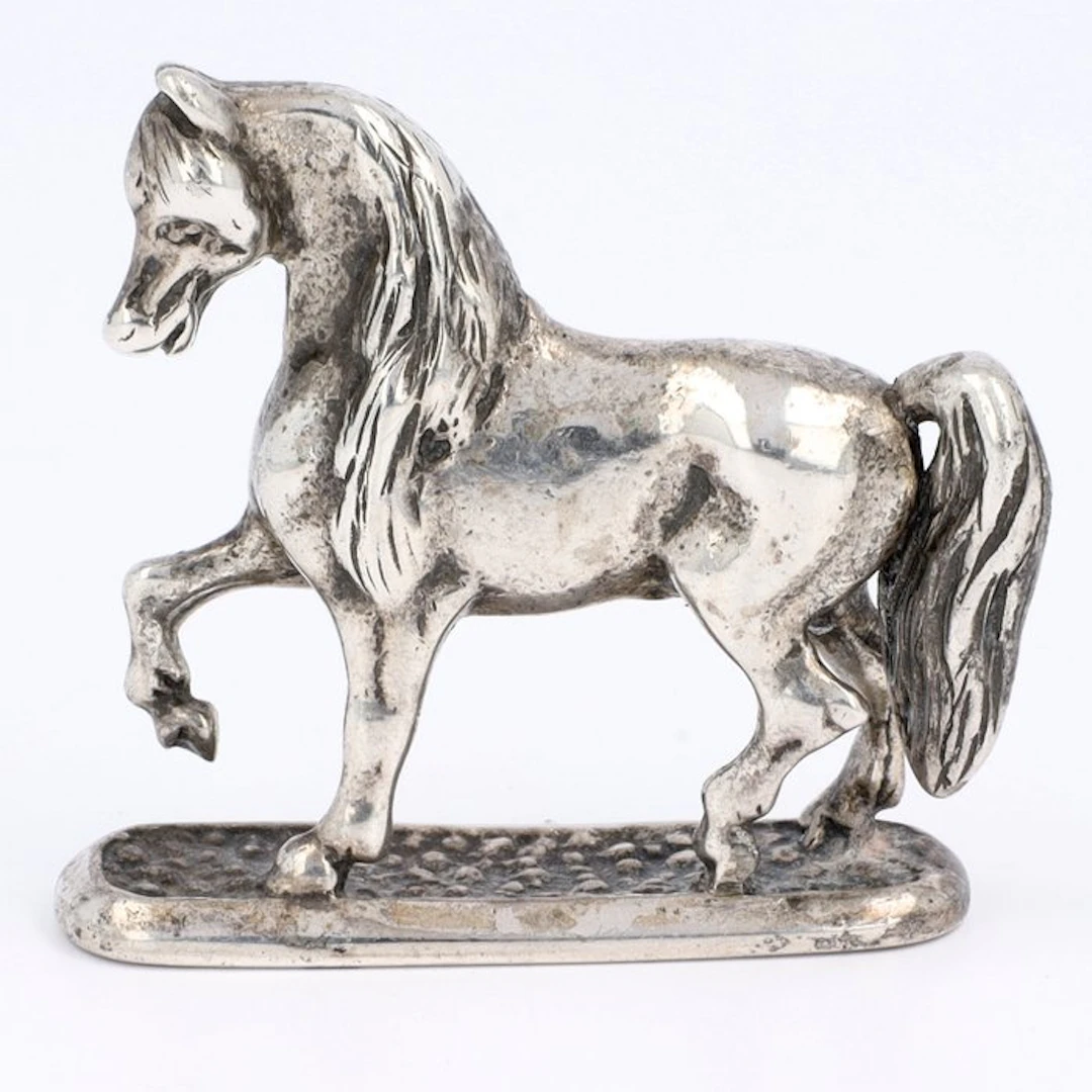 Hengst - Figurine - .800 silver