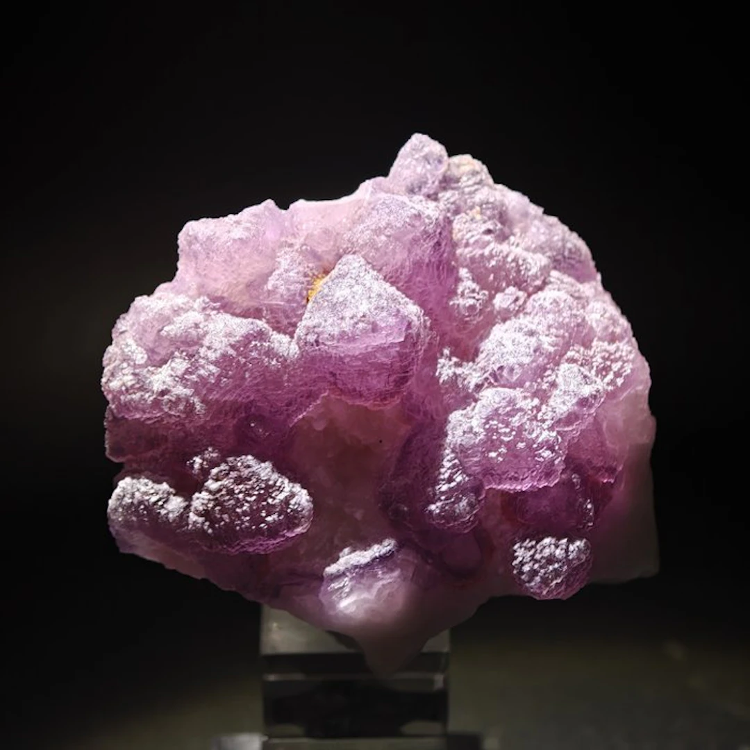 Aesthetic purple sugar-coated fluorite
