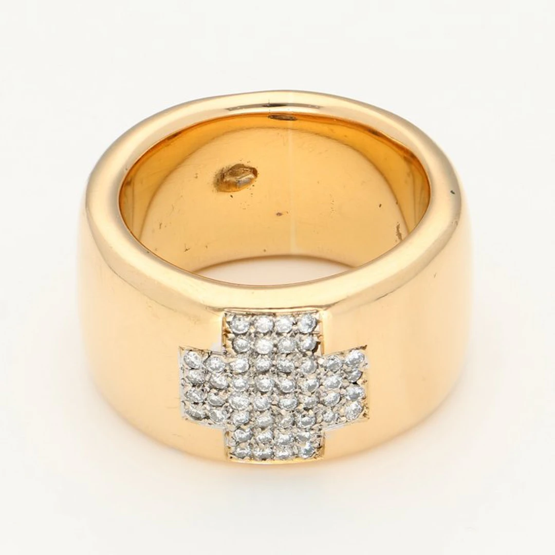 Ring - 18 kt. Yellow gold Diamond (Natural)