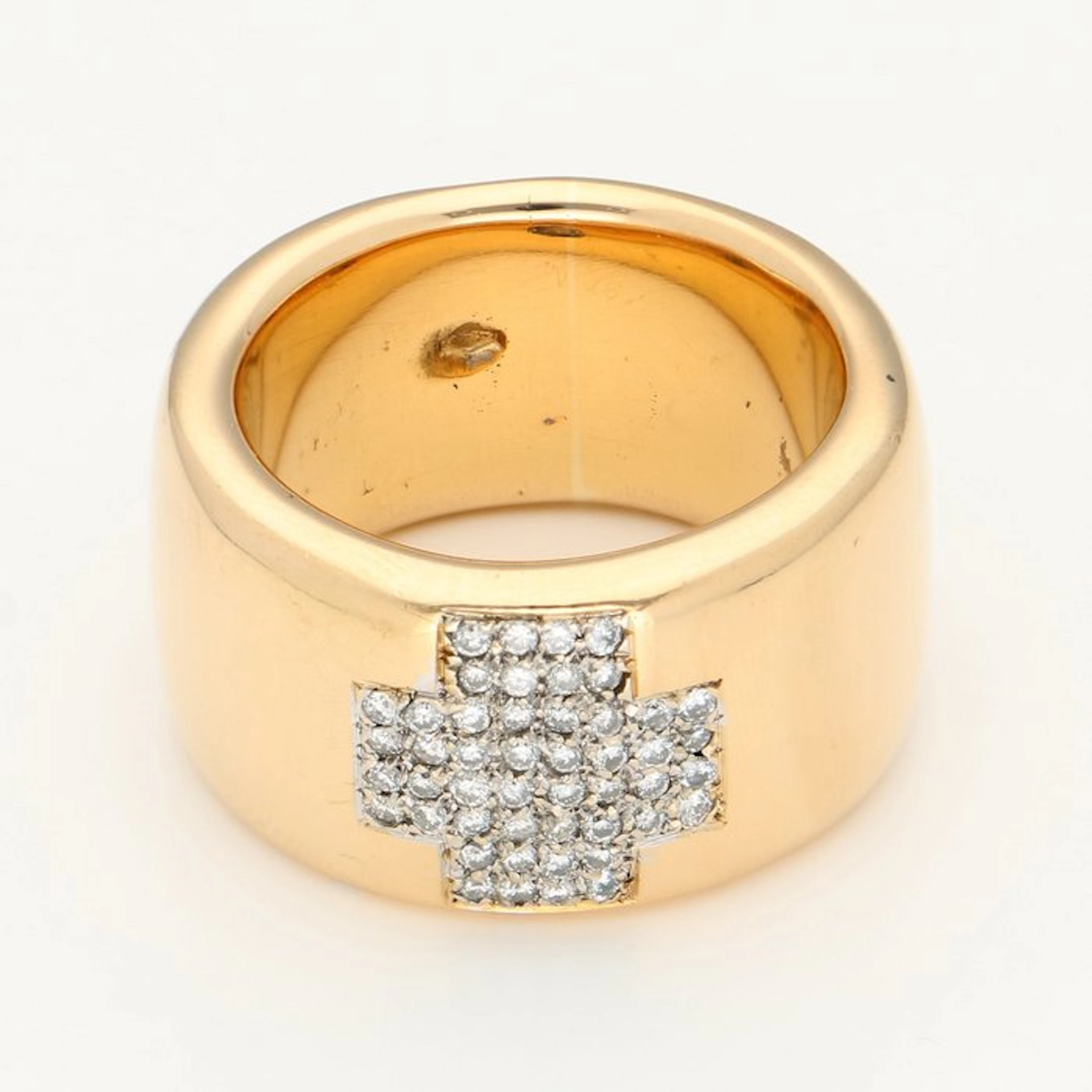 Ring - 18 kt. Yellow gold Diamond (Natural)