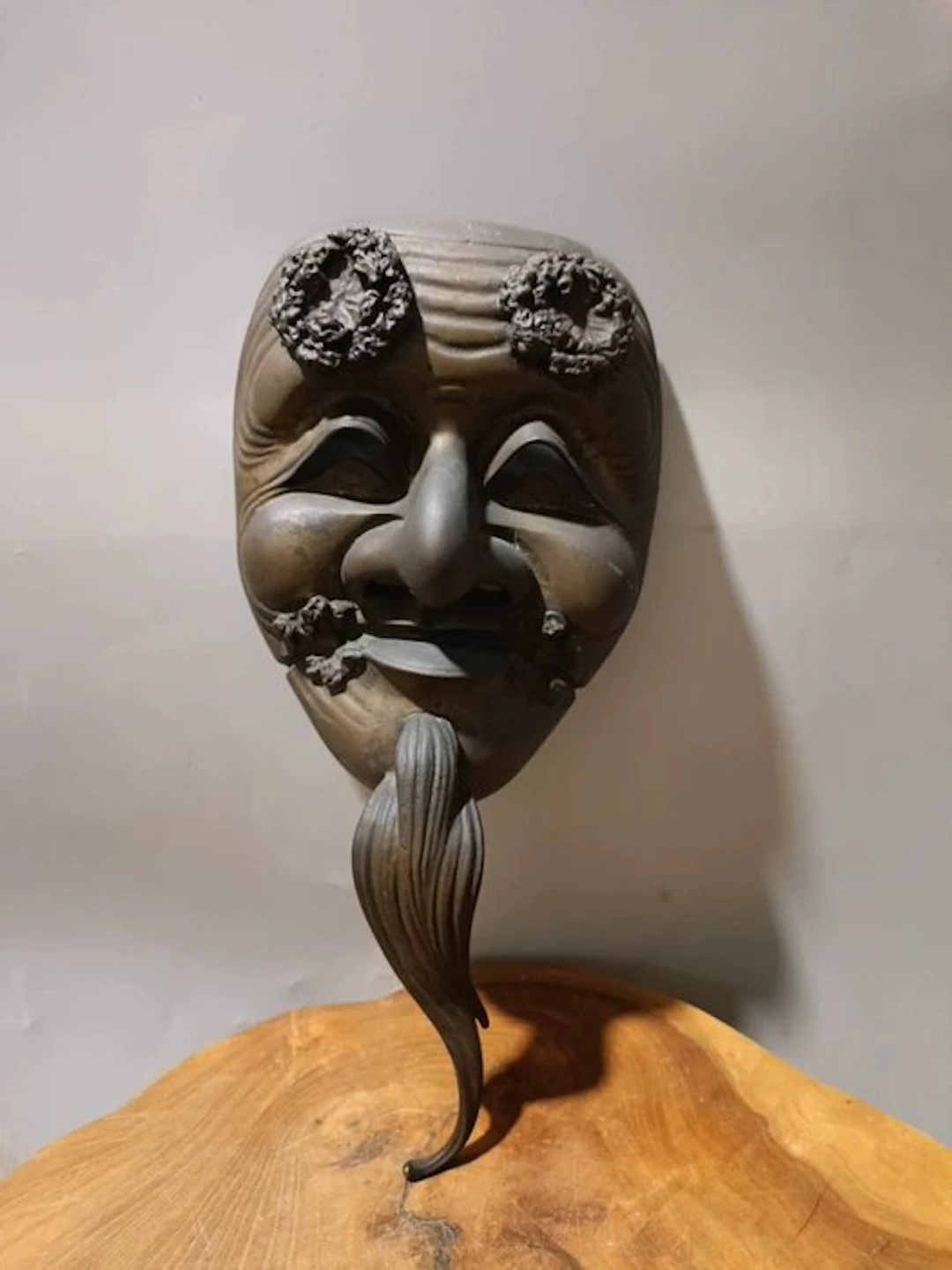 Mask - Copper - Mask of an old man (No reserve price)