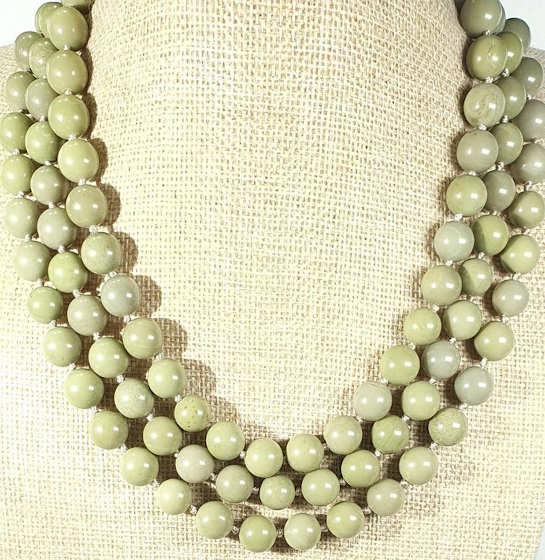 Natural Avocado Jasper - Helps Emotional Balance...