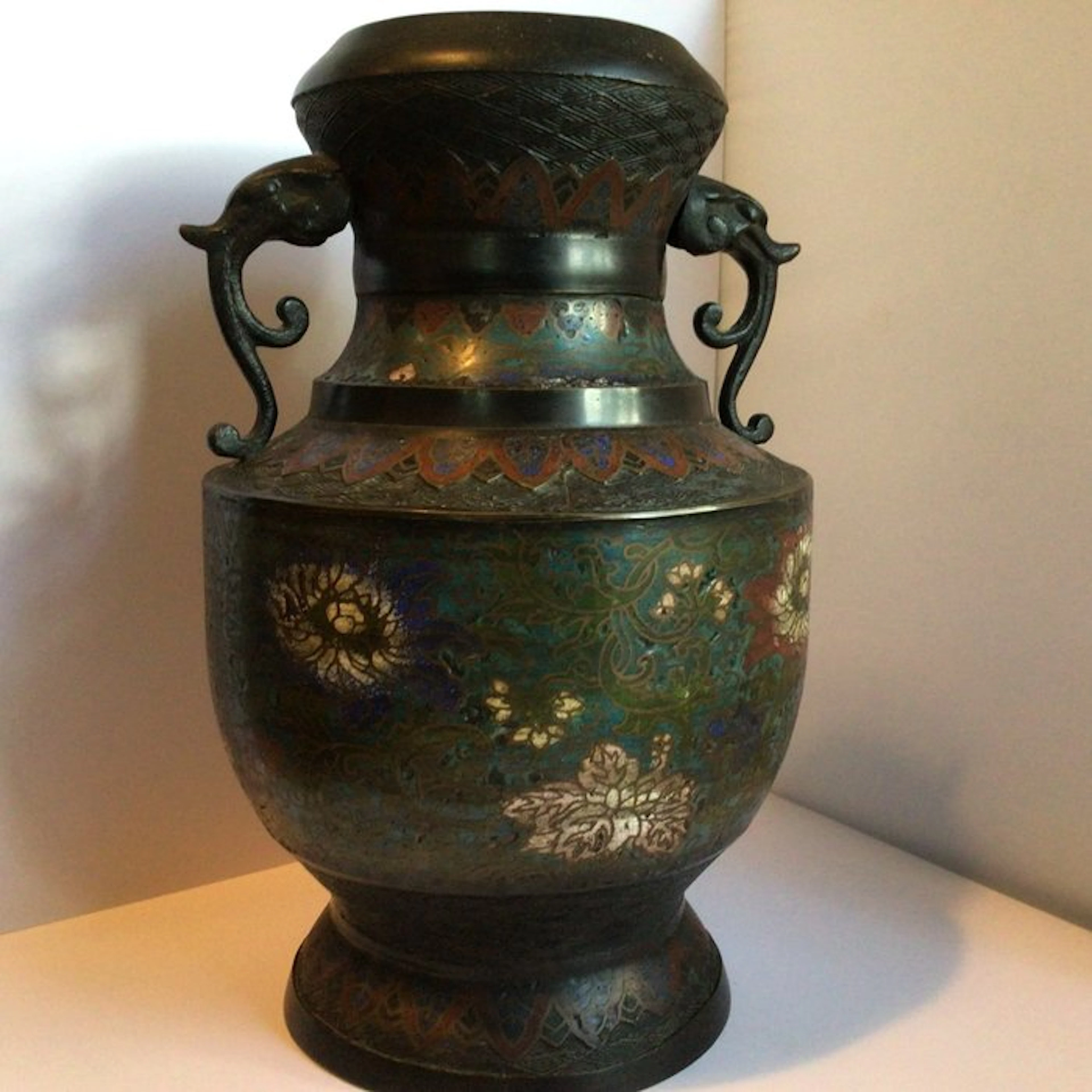 Vase - Bronze - Japan - Bronze cloisonné vase (No reserve price)