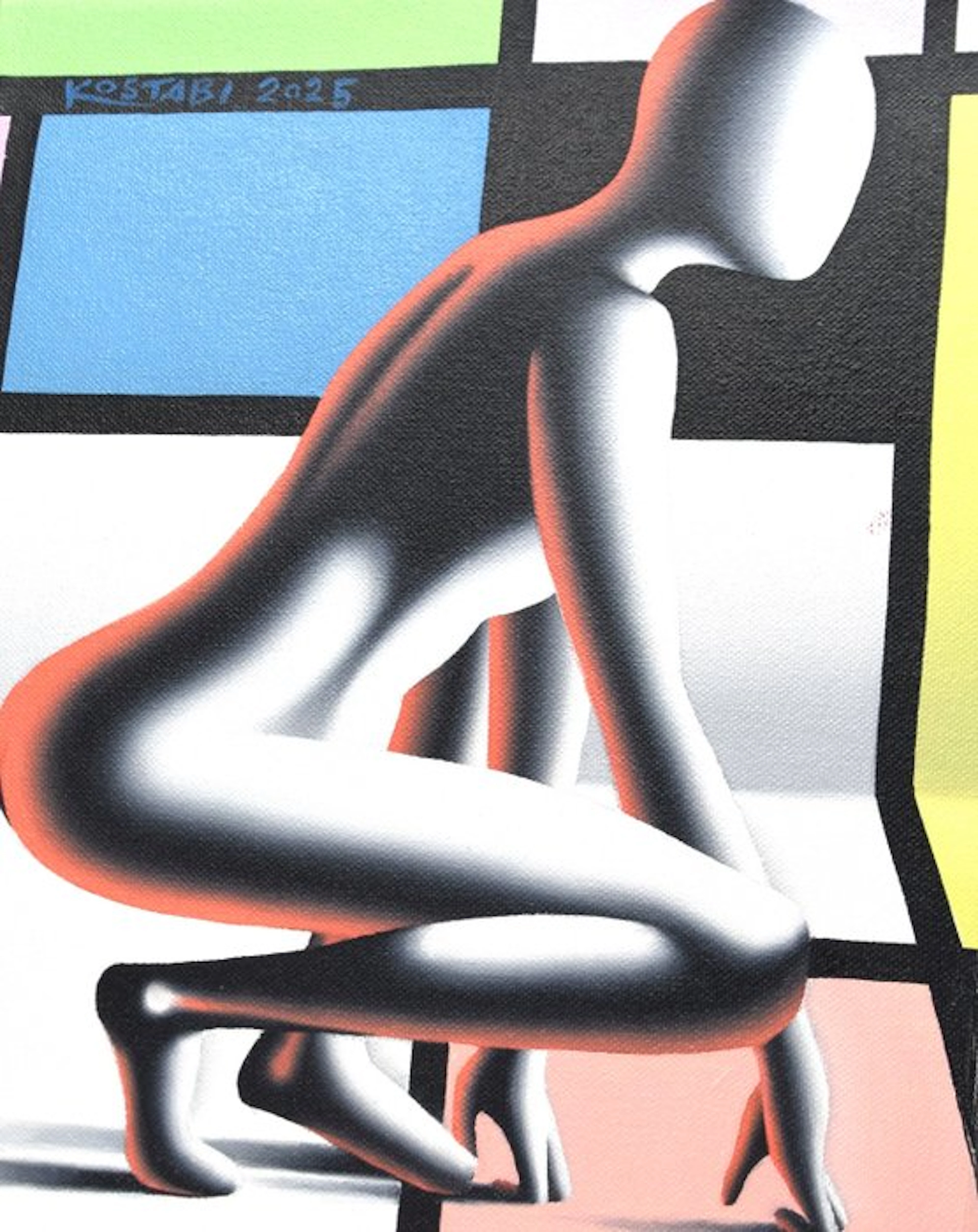 Mark Kostabi (1960) - Aligned For Transition - Unique