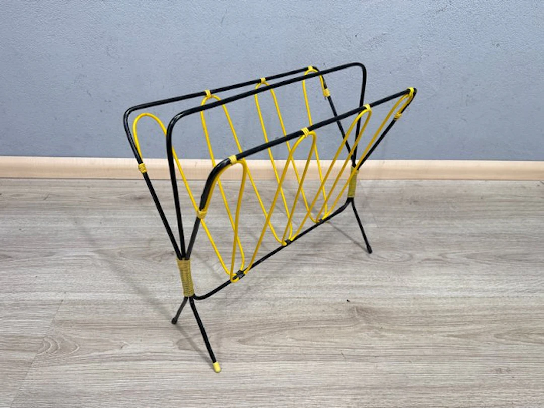 Magazine rack - Metal - Mid-Century reading rack