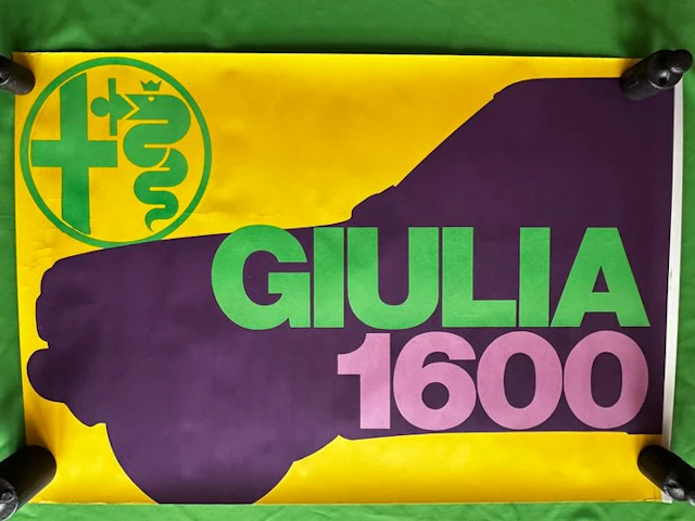 Poster - Alfa Romeo - Giulia 1600