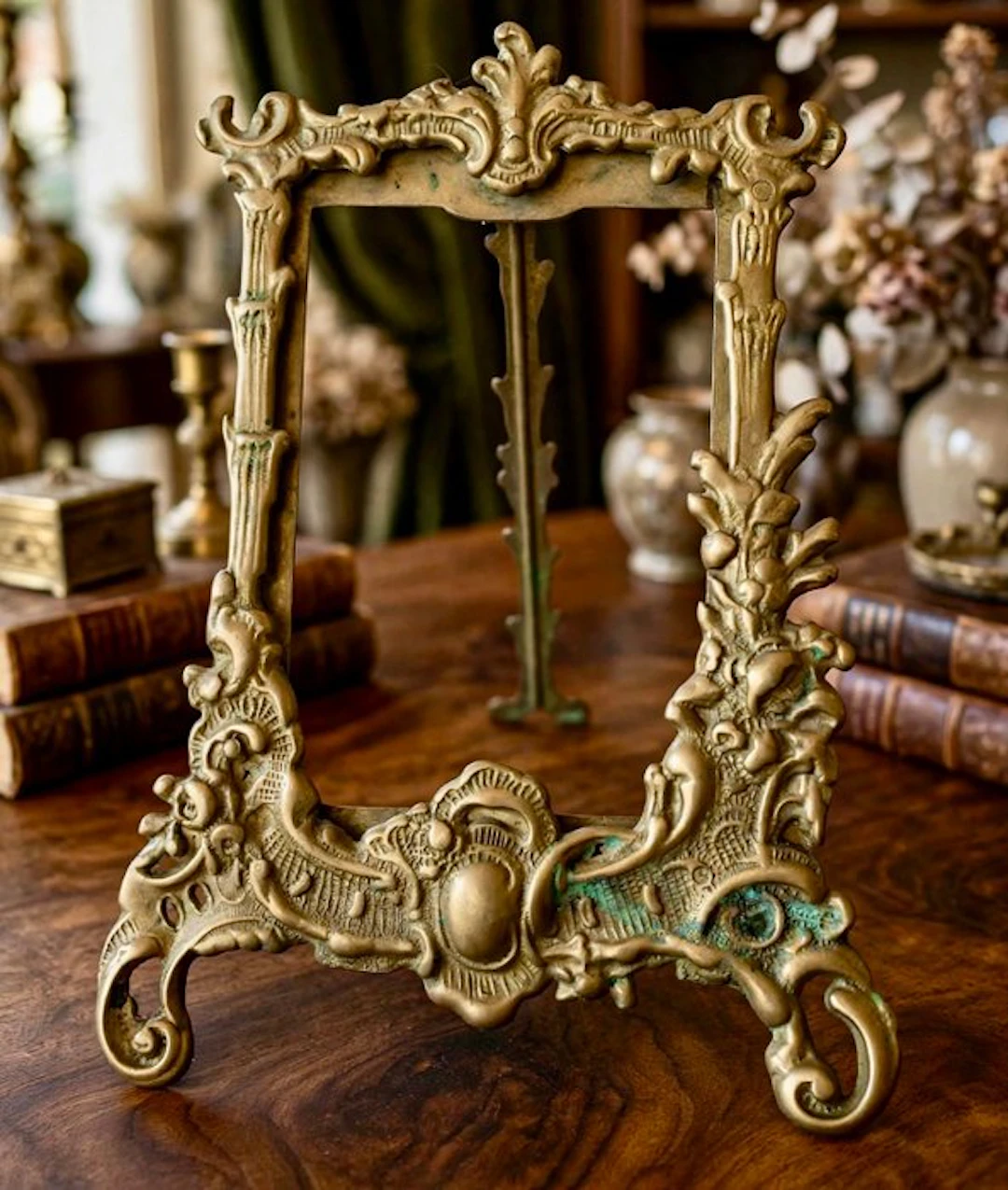 Picture frame - Brass - Rococo style / Baroque