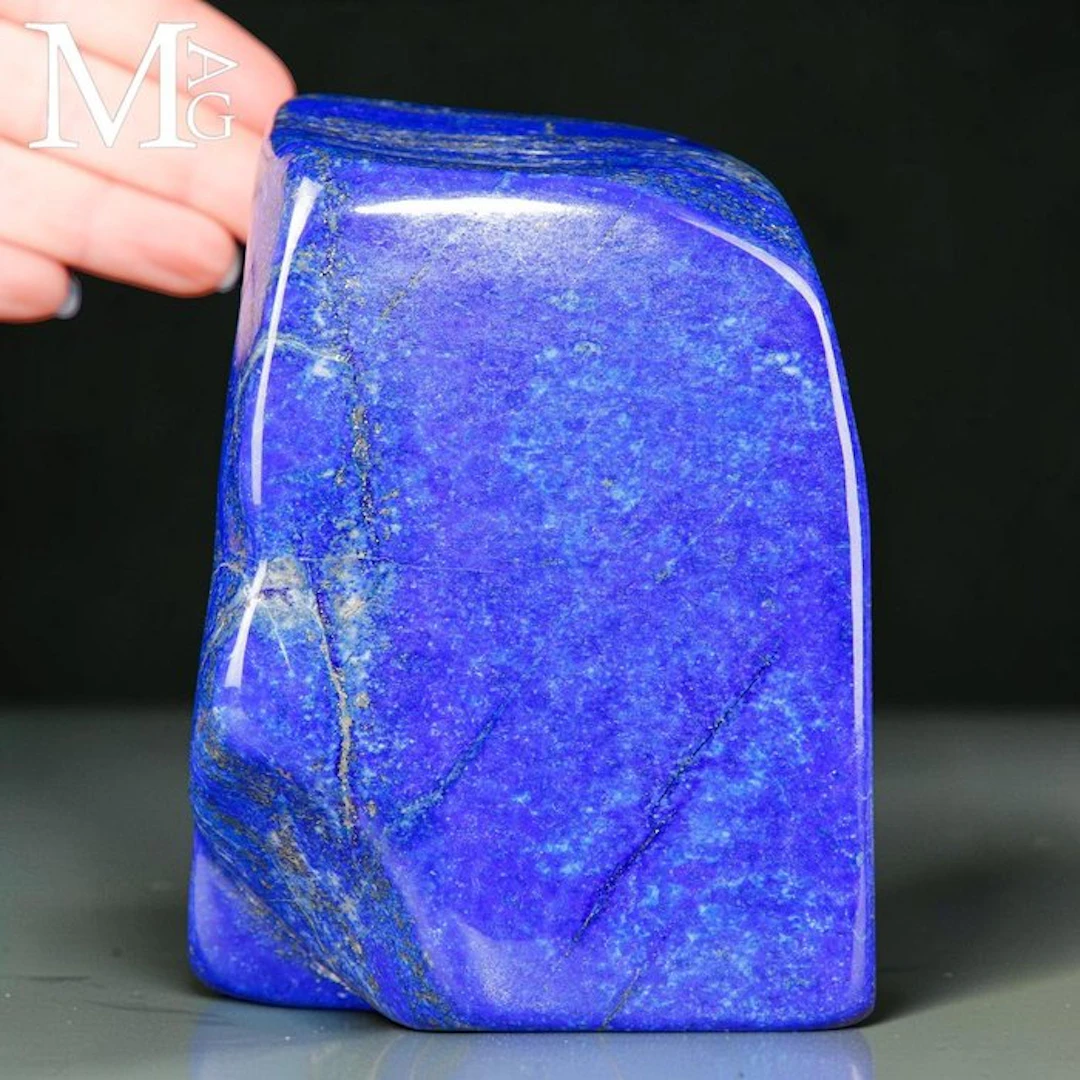 Extra Quality Afghan Lapislazzuli Slice - Natural Royal...