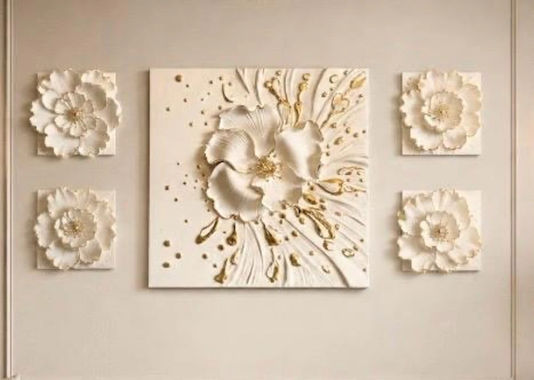 Tatiana De Mol-DMT - Flower Quintet—Harde Klei Acryl 2026–5 stuks