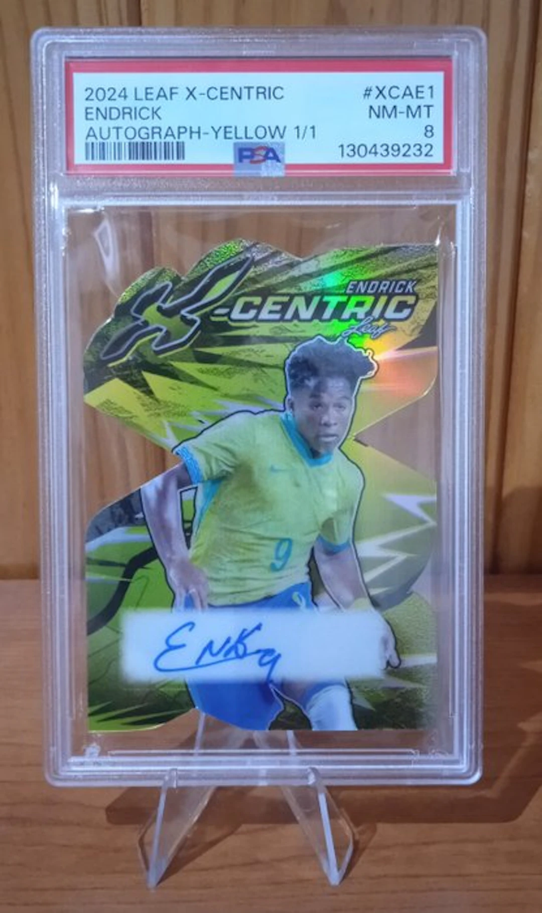 2024 Leaf Leaf X-Centric Endrick Rookie Brazil #XCAE1 Autographed card