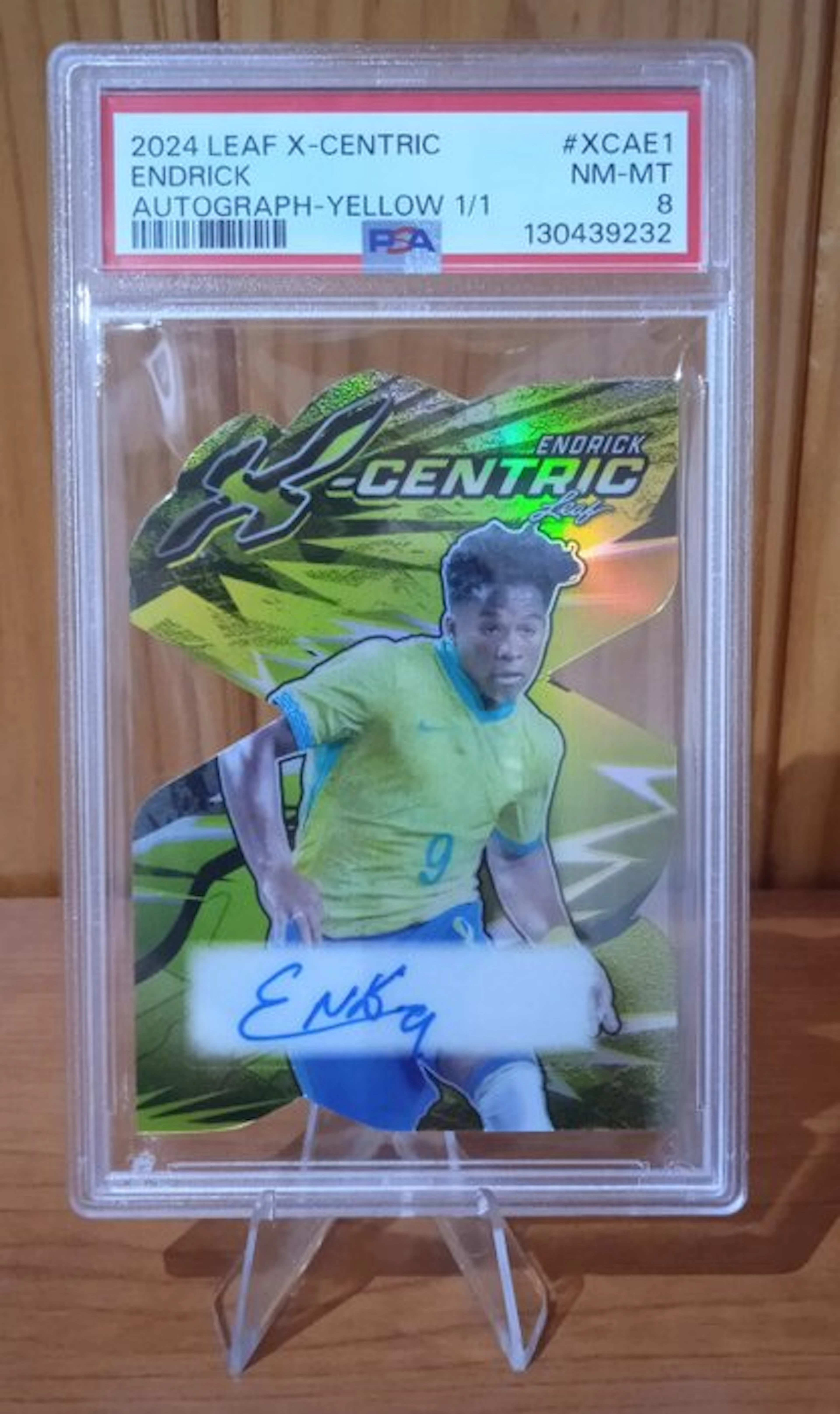 2024 Leaf Leaf X-Centric Endrick Rookie Brazil #XCAE1 Autographed card
