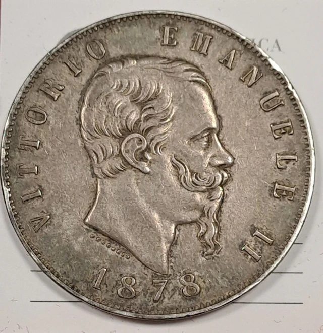 Italy. 5 Lire 1878 roma (No reserve price)