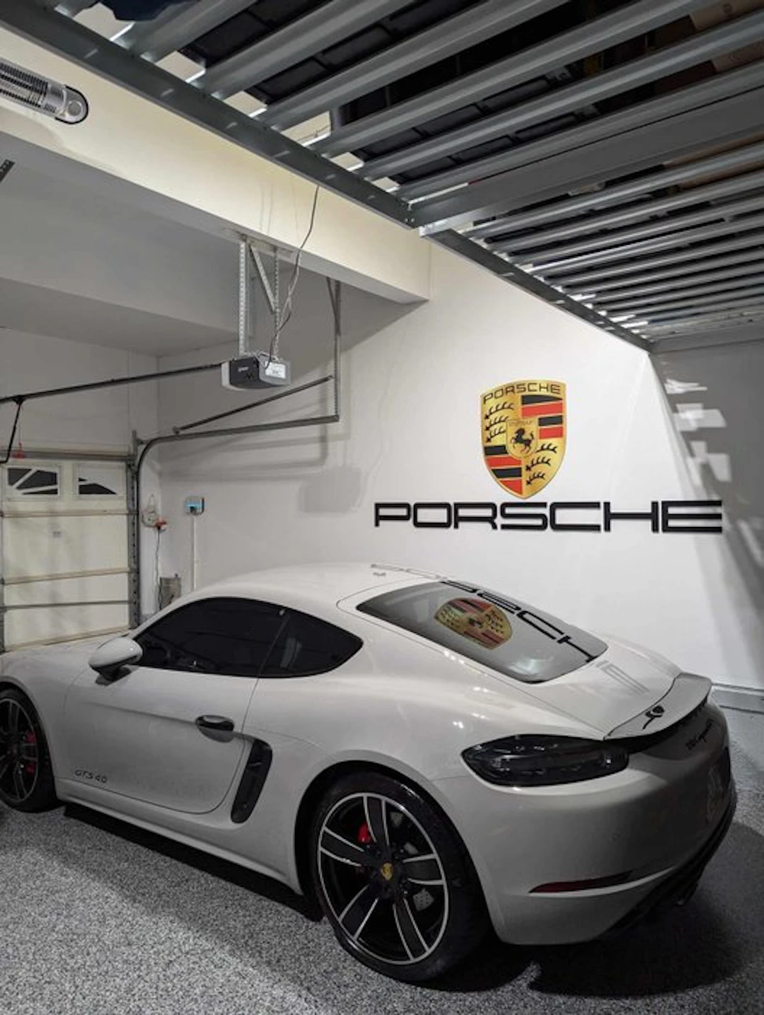 porsche-sign - PORSCHE XXXL 310cm Letter+Crest Garage...