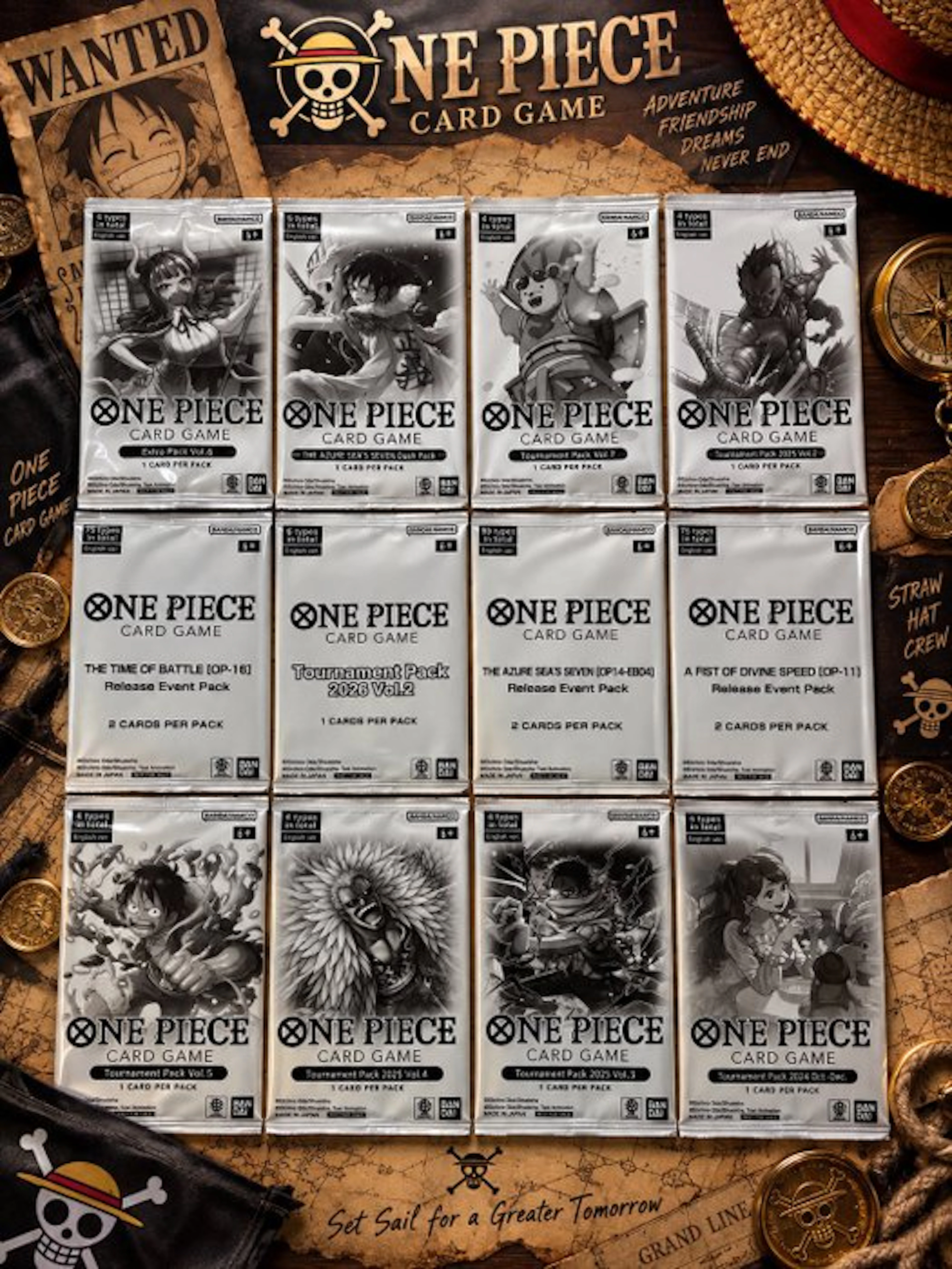Bandai - 12 Booster pack - One Piece - One Piece Card...