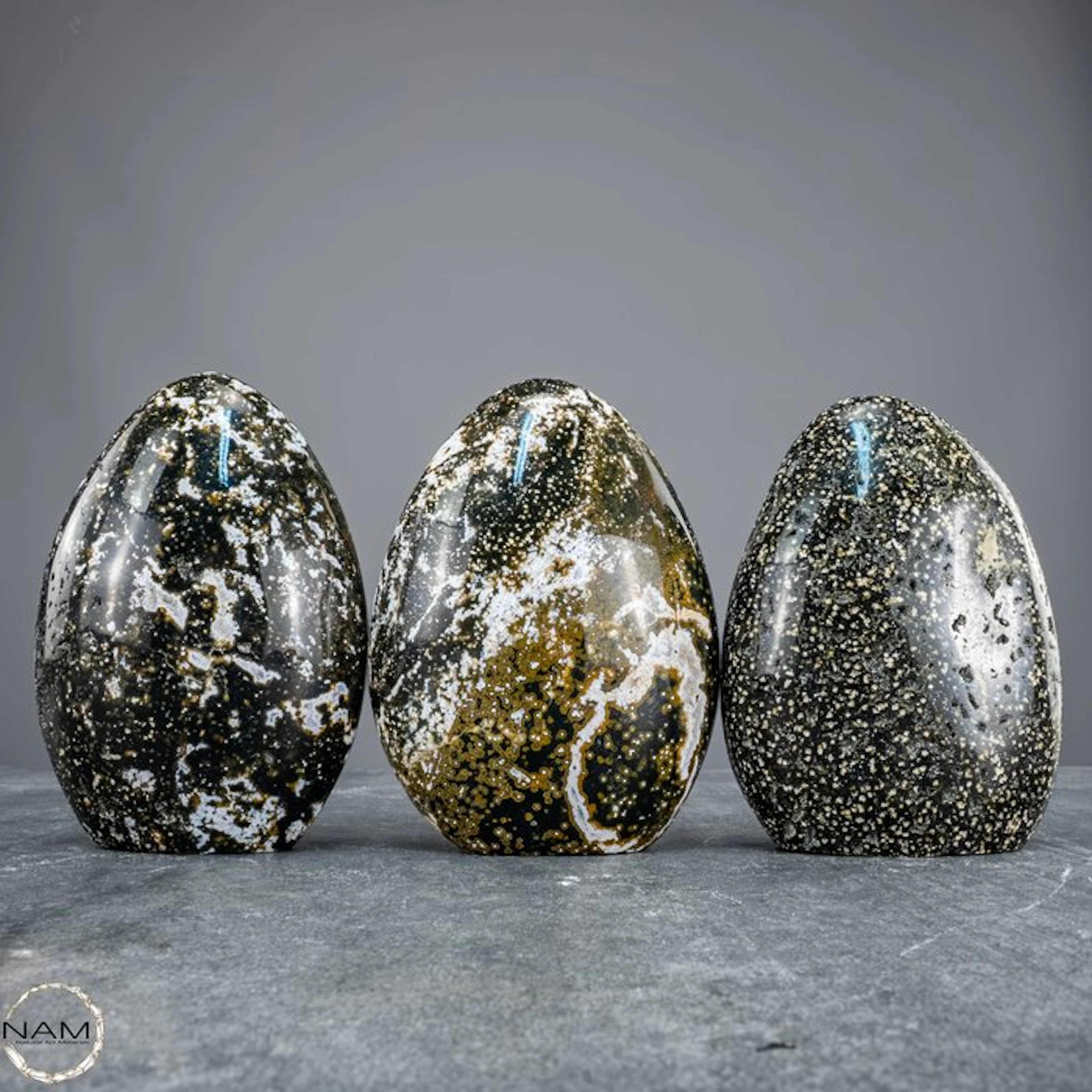 Ocean Jasper freeforms – a three-piece ensemble with a...