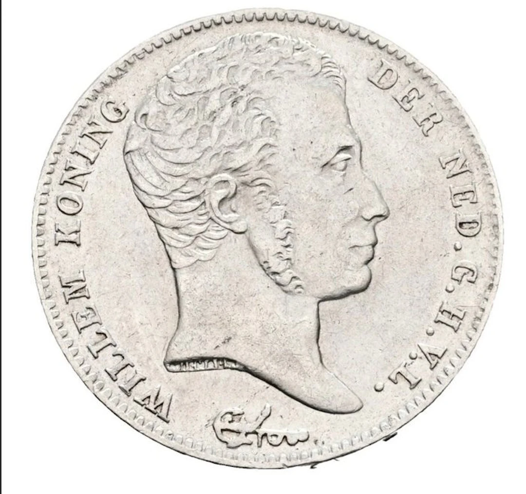 Netherlands. Willem I. 1/2 Gulden 1829 Brussels