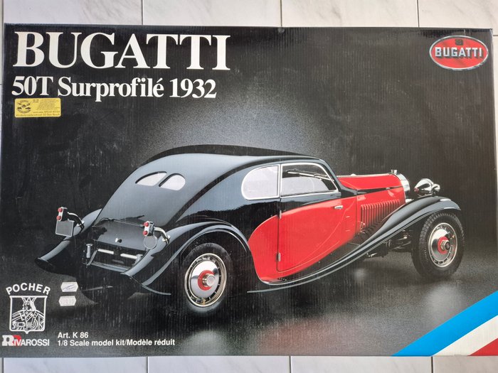 Pocher 1:8 - Model kit - Bugatti 50T Surprofilé 1932 | Barnebys