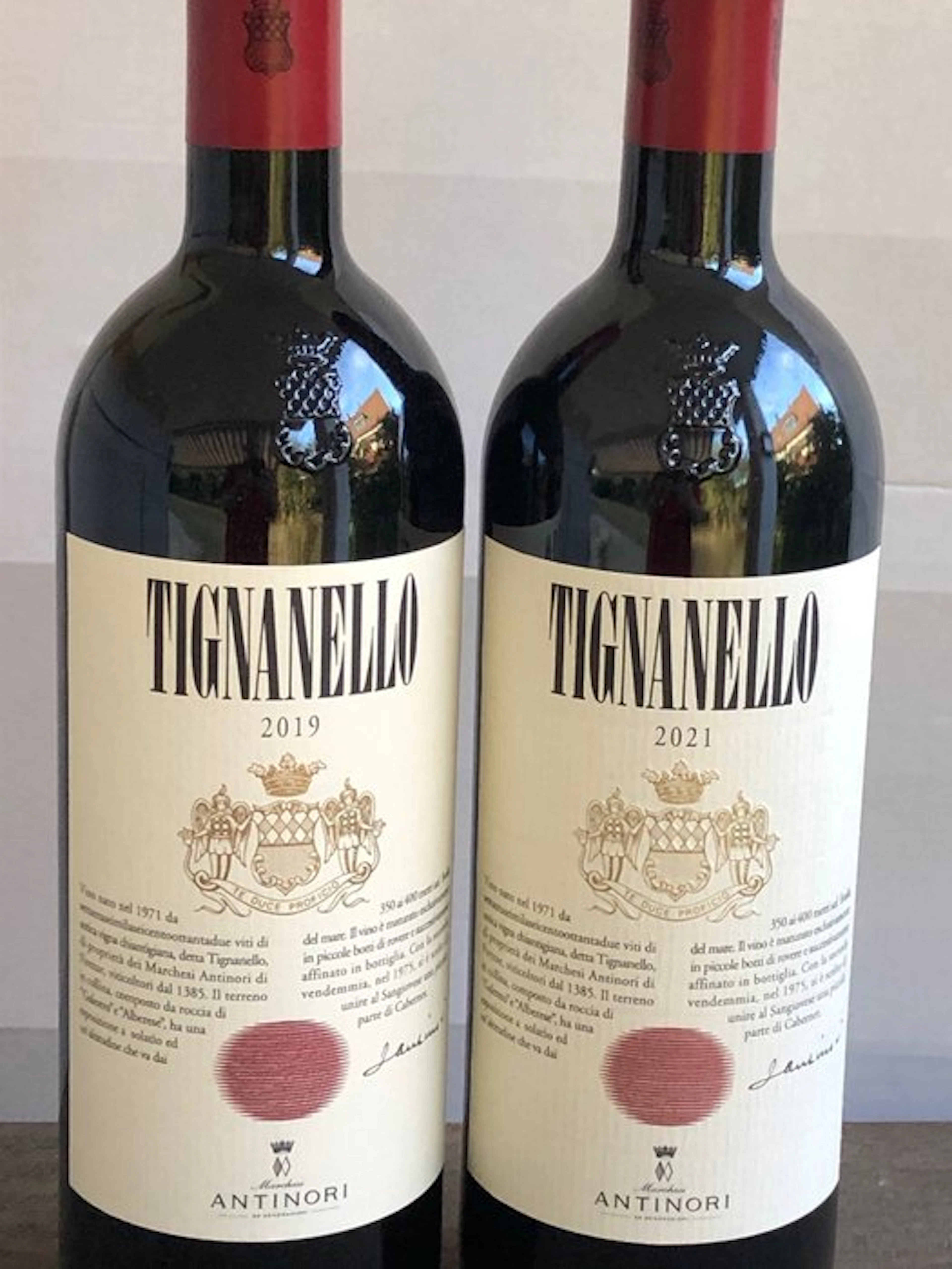 2021 & 2019 Marchesi Antinori, Tignanello - Tuscany IGT - 2 Bottles (0.75L)