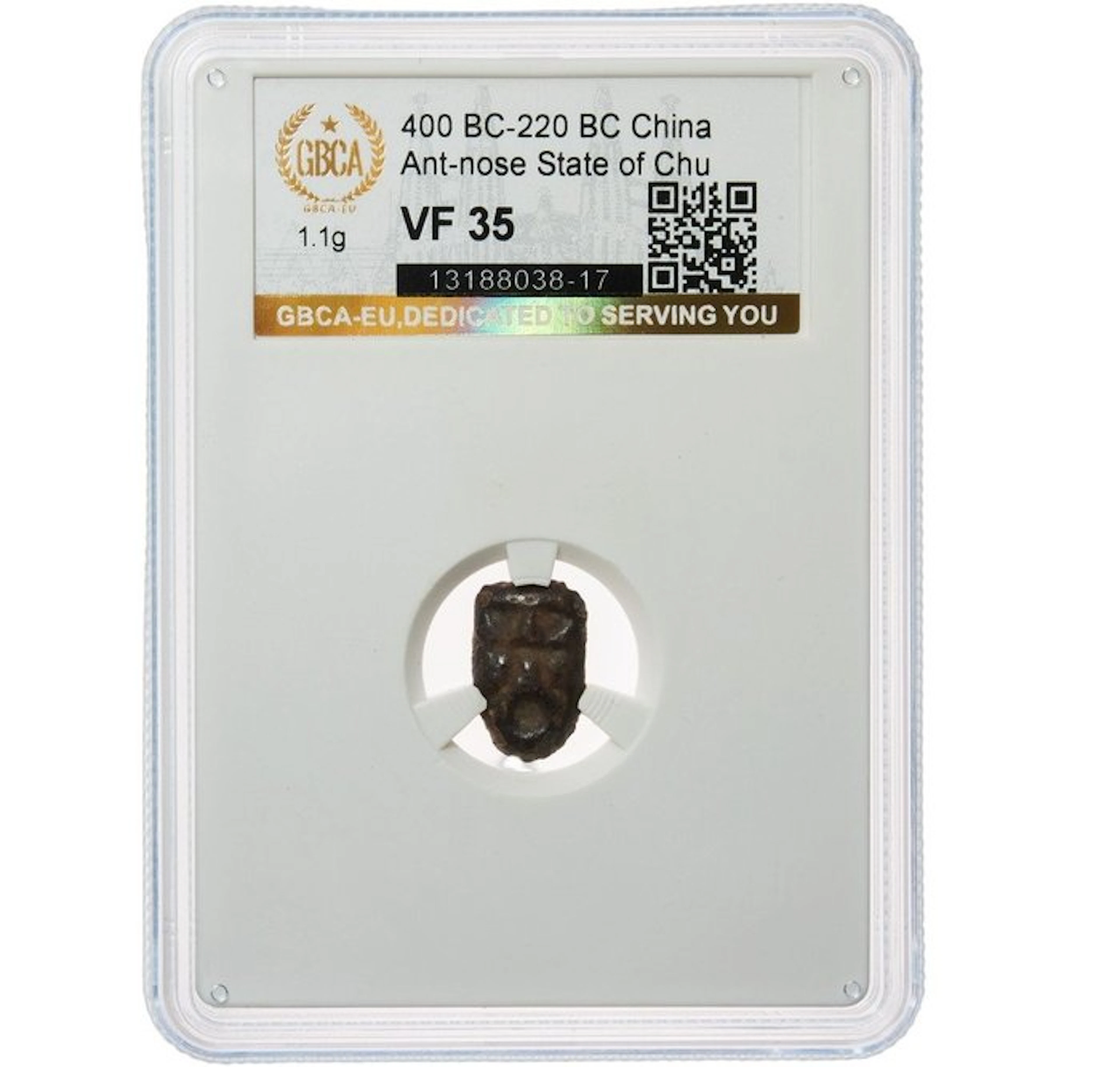 China. State of Chu. 1 zhu 400-220 BC. GBCA EU - VF 35 (No reserve price)