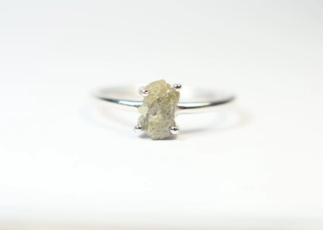Rough diamond / Ring / new- 1.76 g - (1)