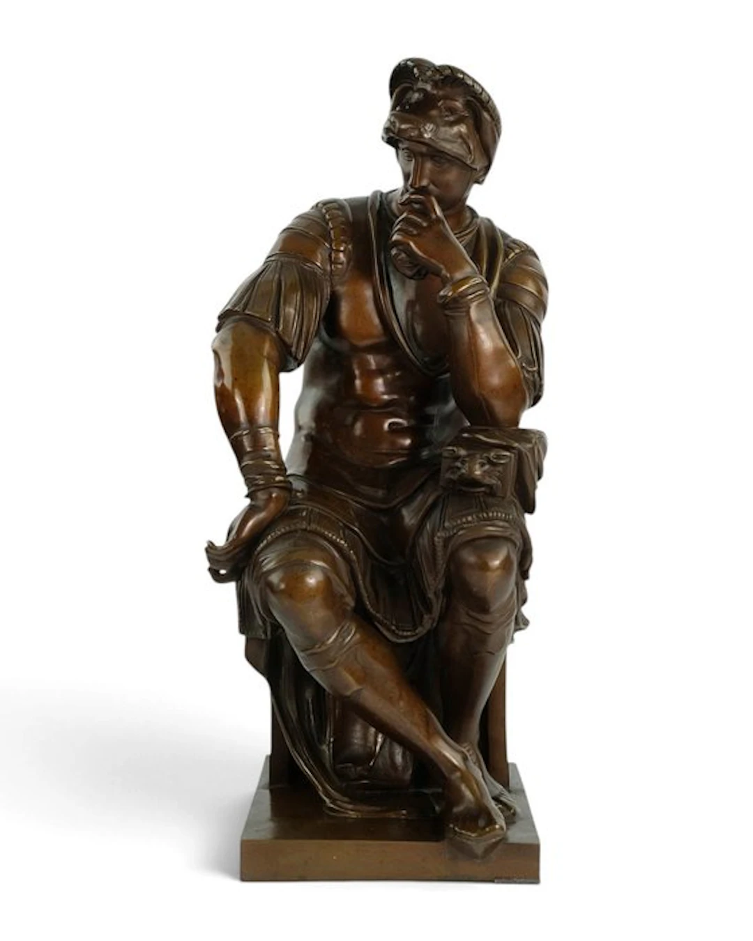 Ferdinand Barbedienne Fondeur - Sculpture, Lorenzo de' Medici - 47 cm - Bronze