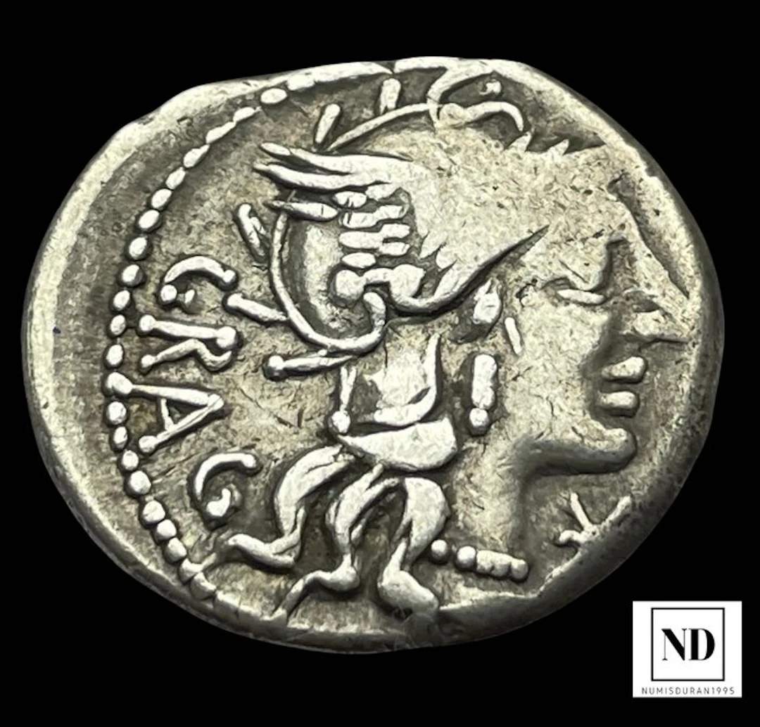 Roman Republic. L. Antestius Gragulus. 136 BC. Denarius Rome