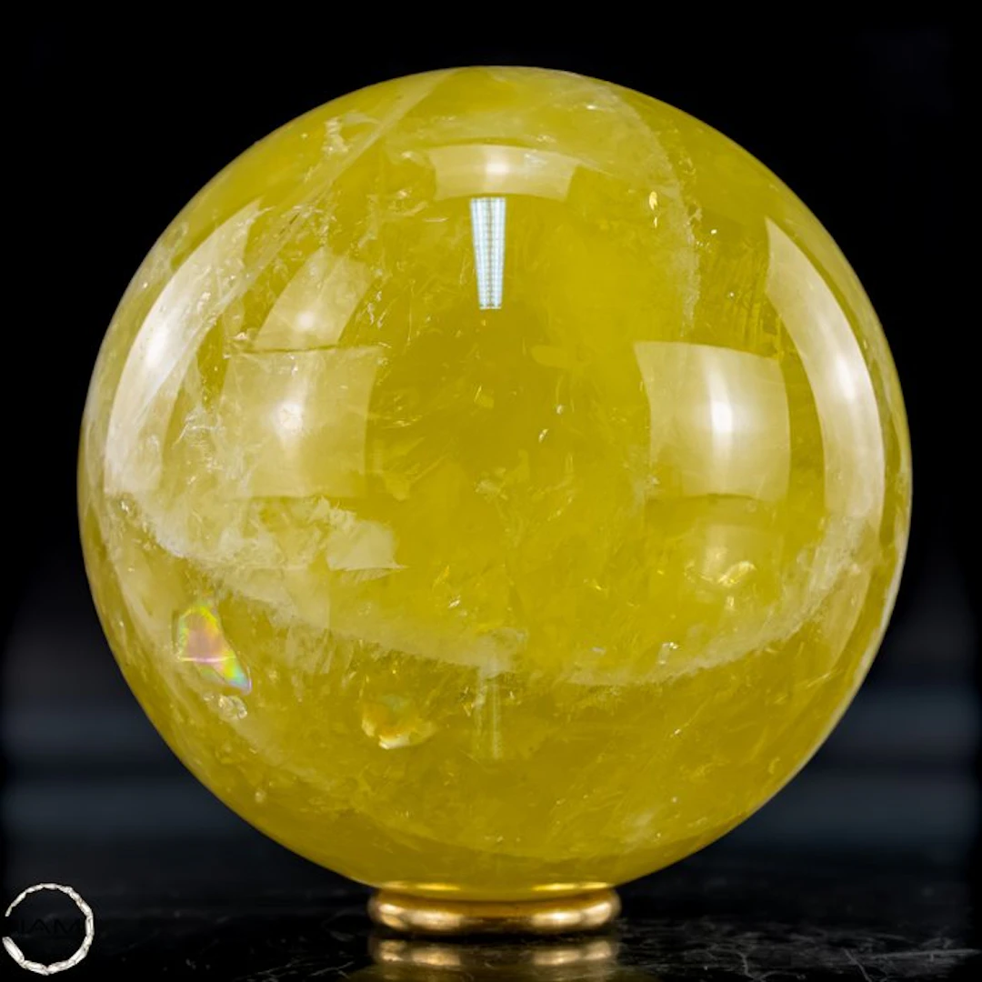 Rare, dreamlike citrine sphere of the highest quality...
