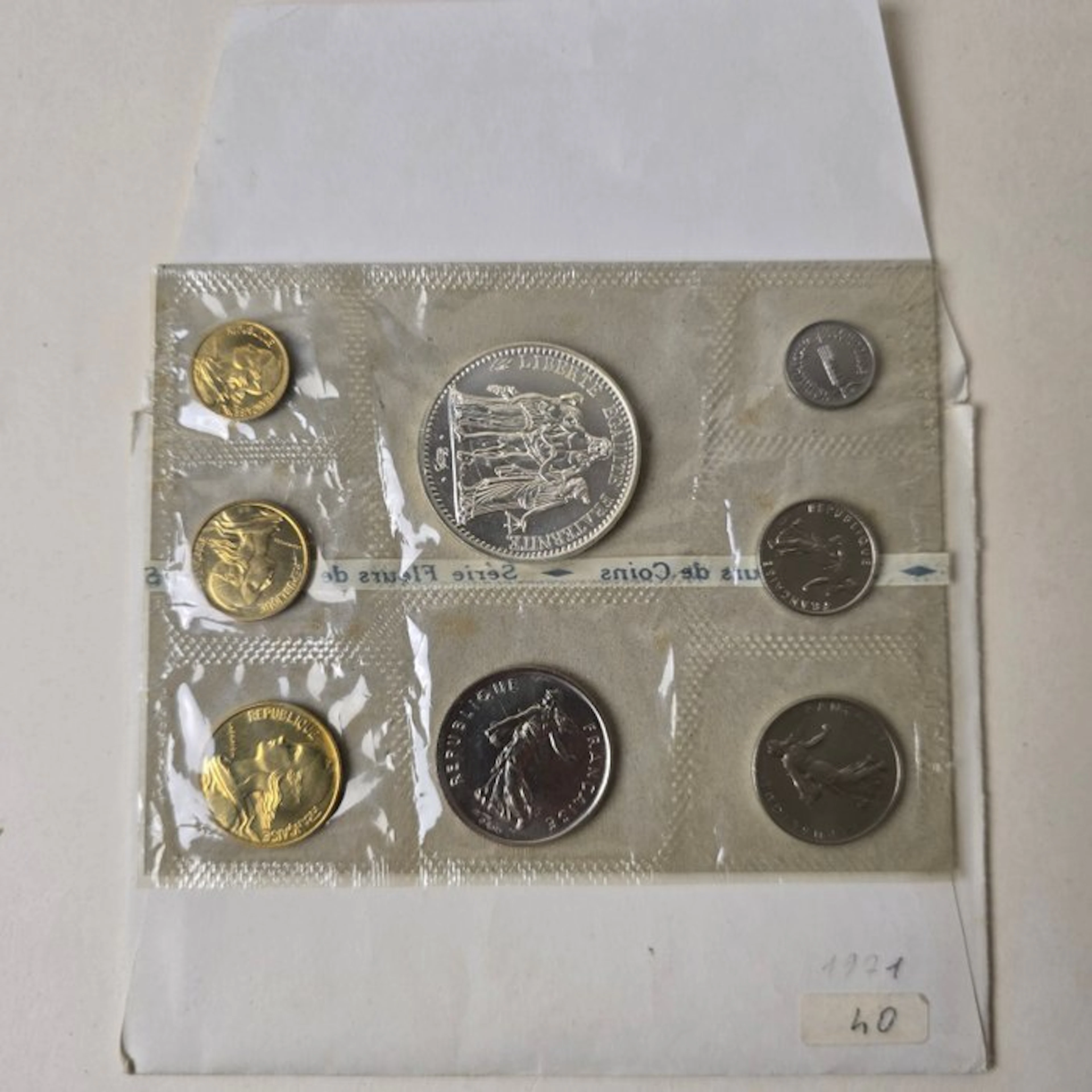 France. Jaarset 1971 Série Fleurs de Coins (No reserve price)
