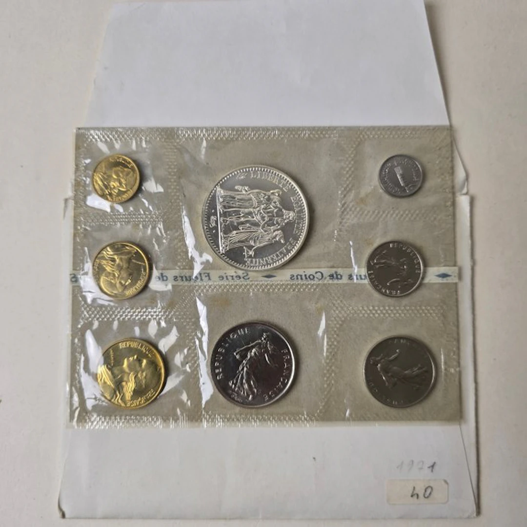 France. Jaarset 1971 Série Fleurs de Coins (No reserve price)