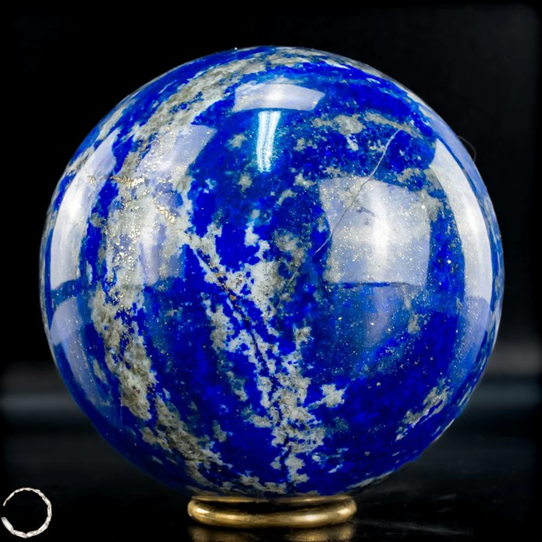 First Quality Natural Royal Blue Lapis Lazuli Sphere- 2520.16 g