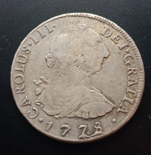 Spain. Carlos III. 8 Reales 1778 Potosi PR