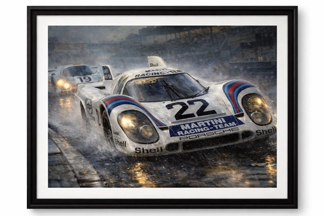 Artwork - Porsche - Martini Porsche 917 K #22 – Le Mans 1971