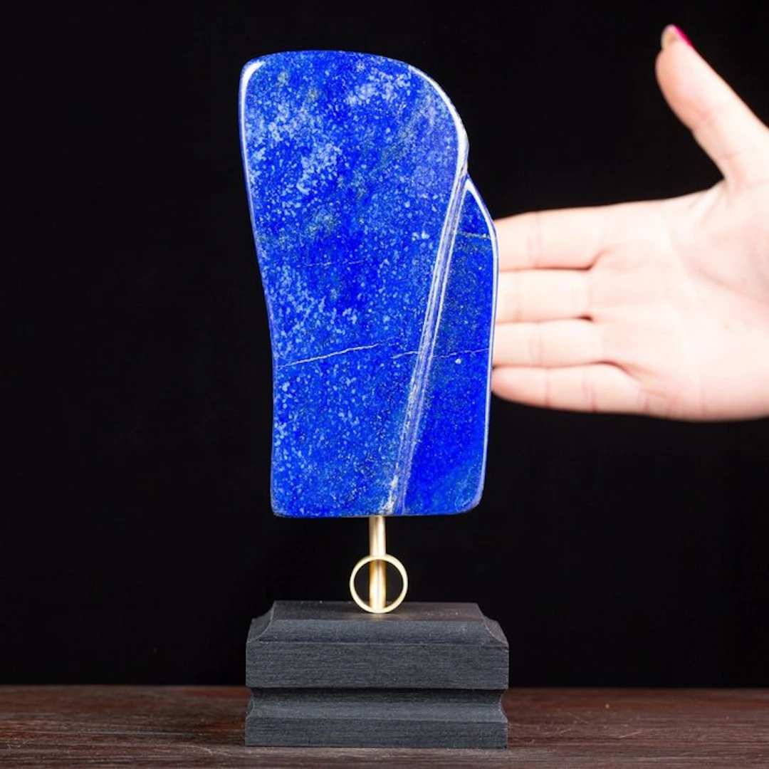 Royal Blue Lapis - AAA Quality Lapis Lazuli - Wood and...