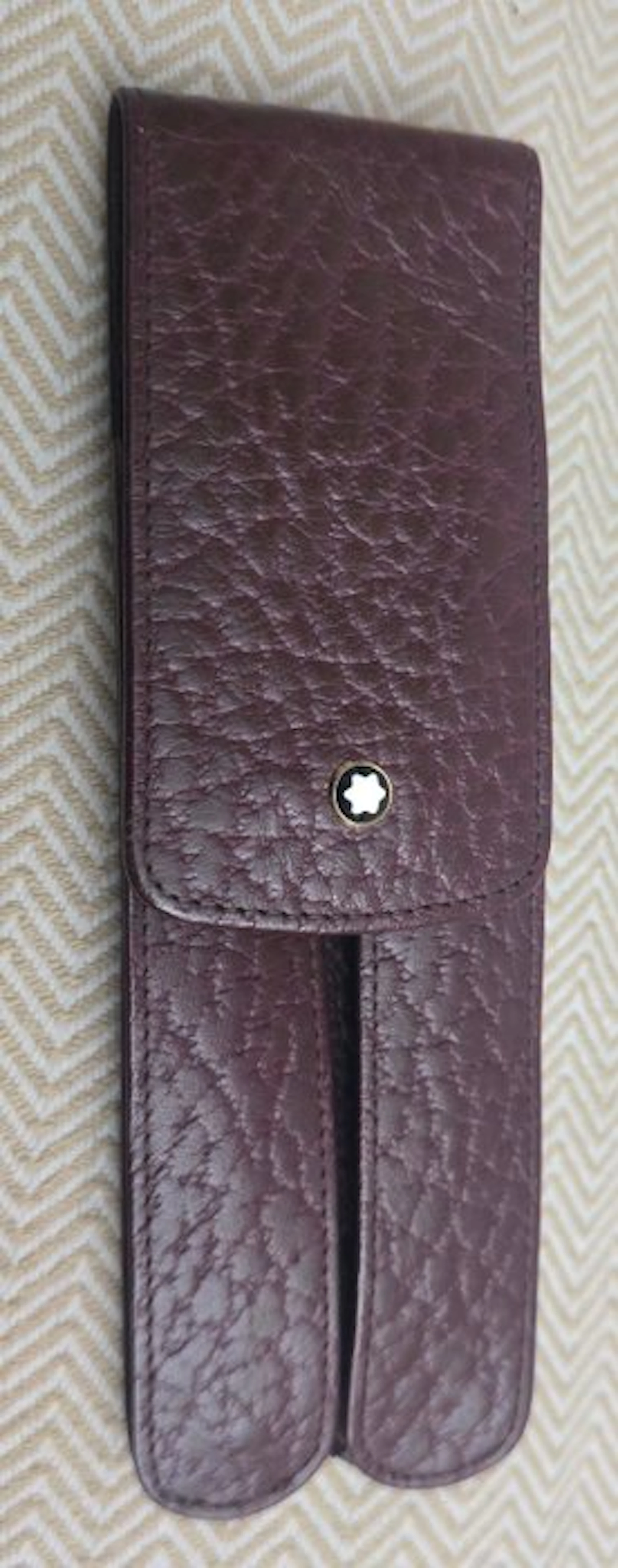 Montblanc - mont blanc funda de piel para 2 piezas...