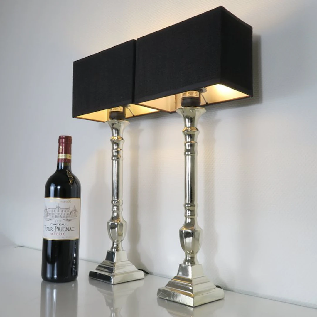 Besselink - Table lamp (2) - Set Chic Empire Table Lamps...