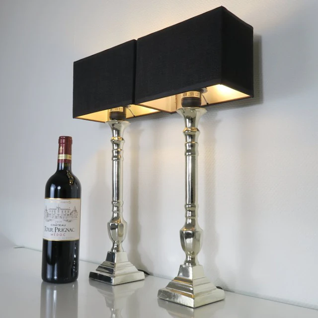 Besselink - Table lamp (2) - Set Chic Empire Table Lamps...