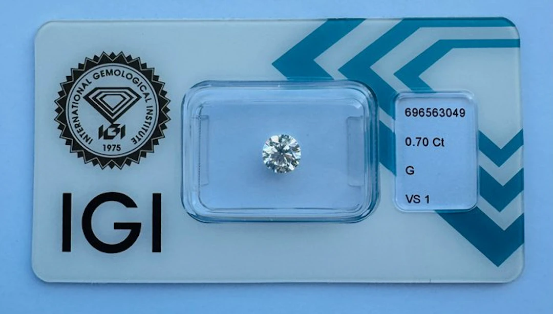 No reserve price - 1 pcs Diamond (Natural) - 0.70 ct...
