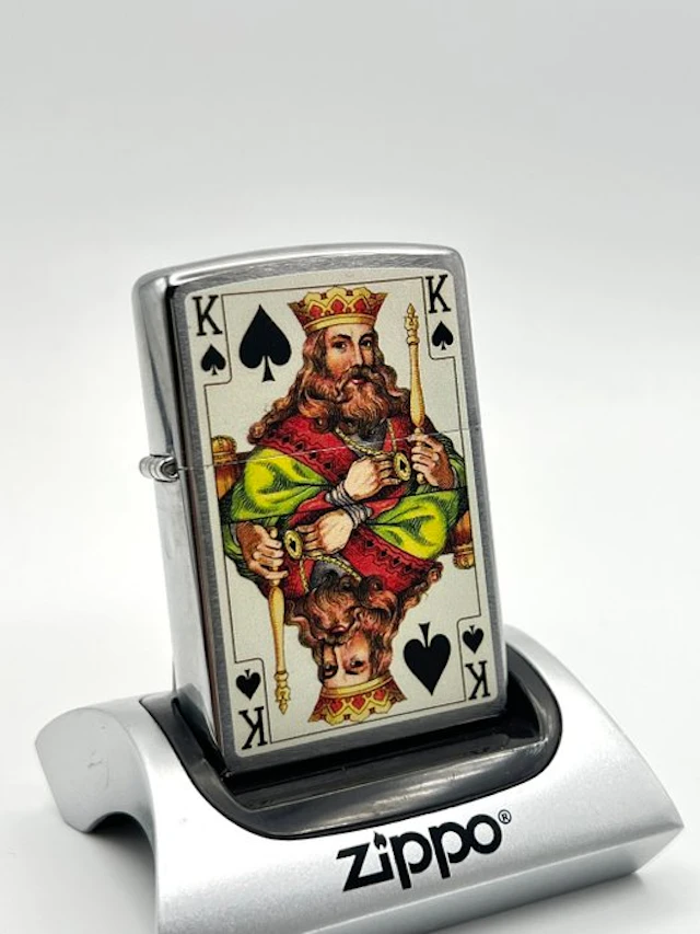 Zippo - King of Spades Dubble Side 2014 -Playing Card...