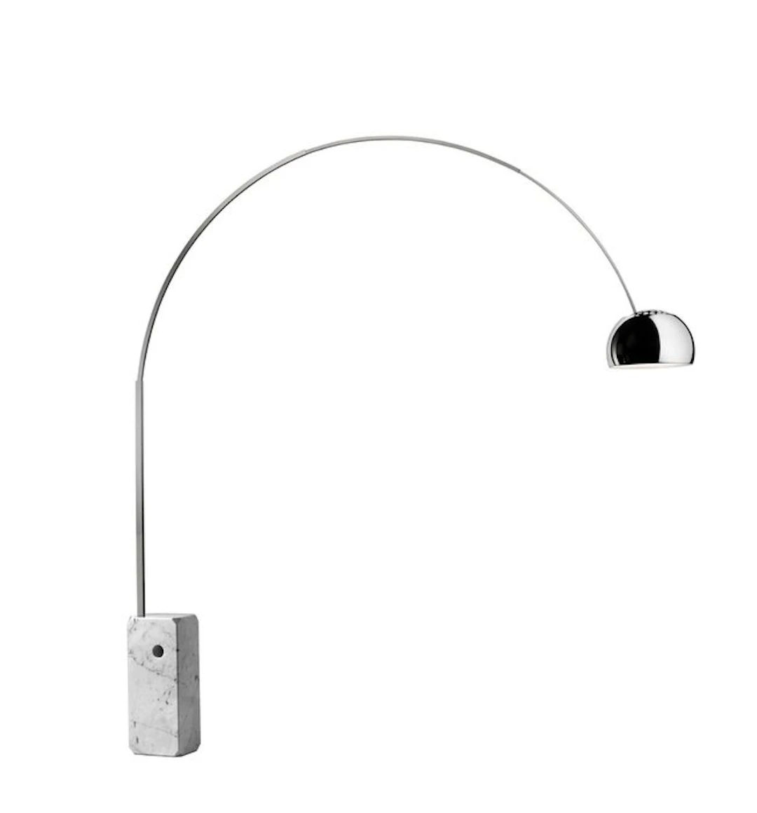 Flos - Achille & Pier Giacomo Castiglioni - Floor lamp - Carrara Marble, Steel