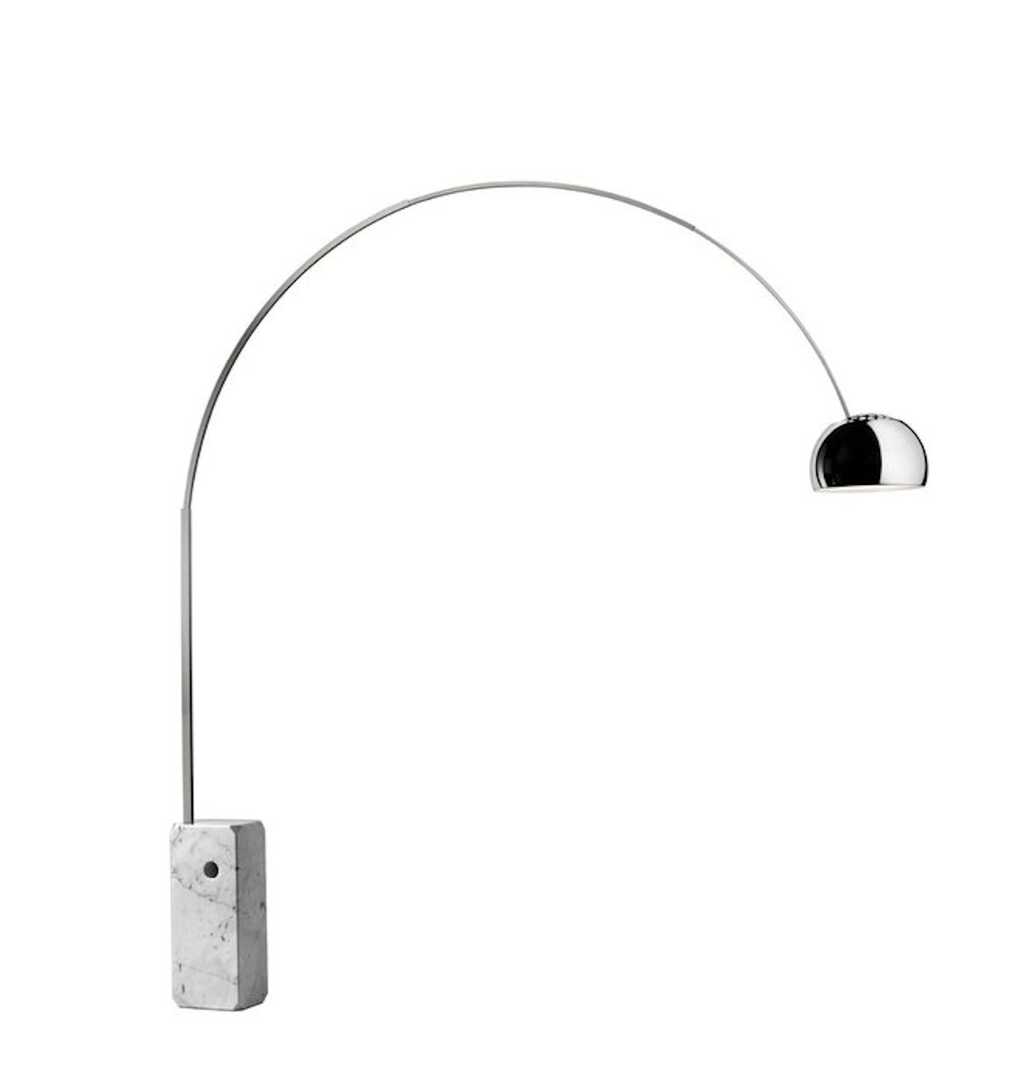 Flos - Achille & Pier Giacomo Castiglioni - Floor lamp - Carrara Marble, Steel