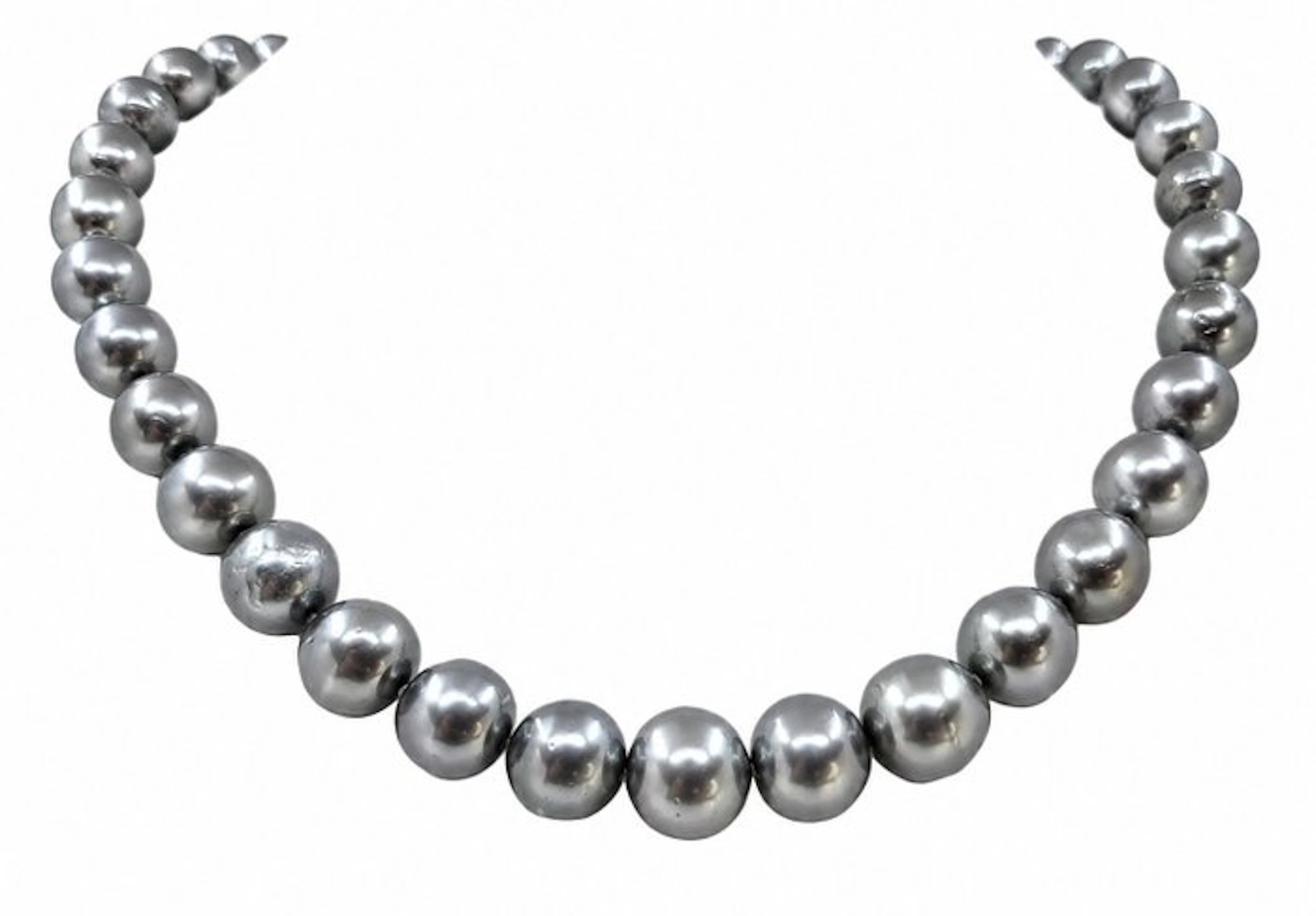 Necklace PSL Certified Tahitian Pearls - 8.4x10.9mm