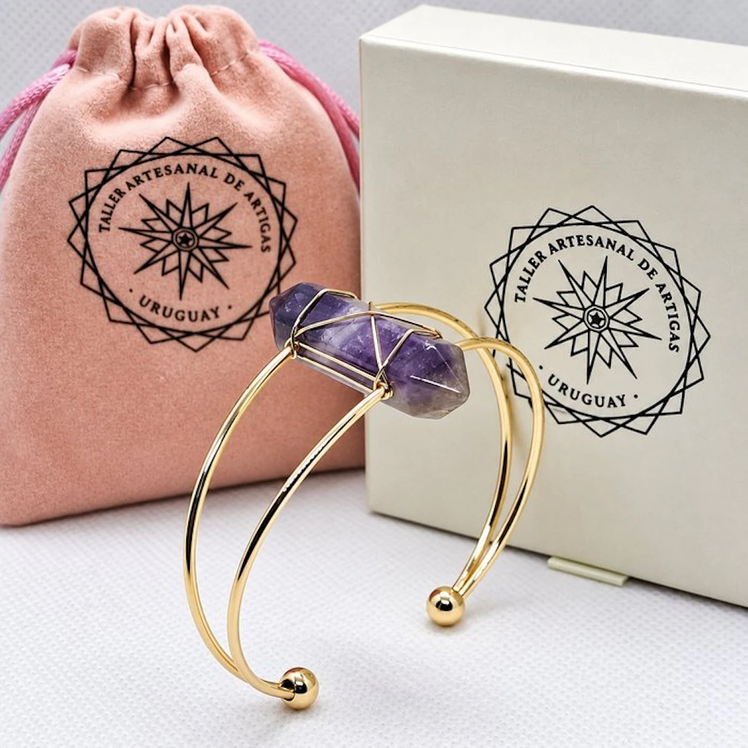 Natural amethyst. - Bracelet - Uruguay.